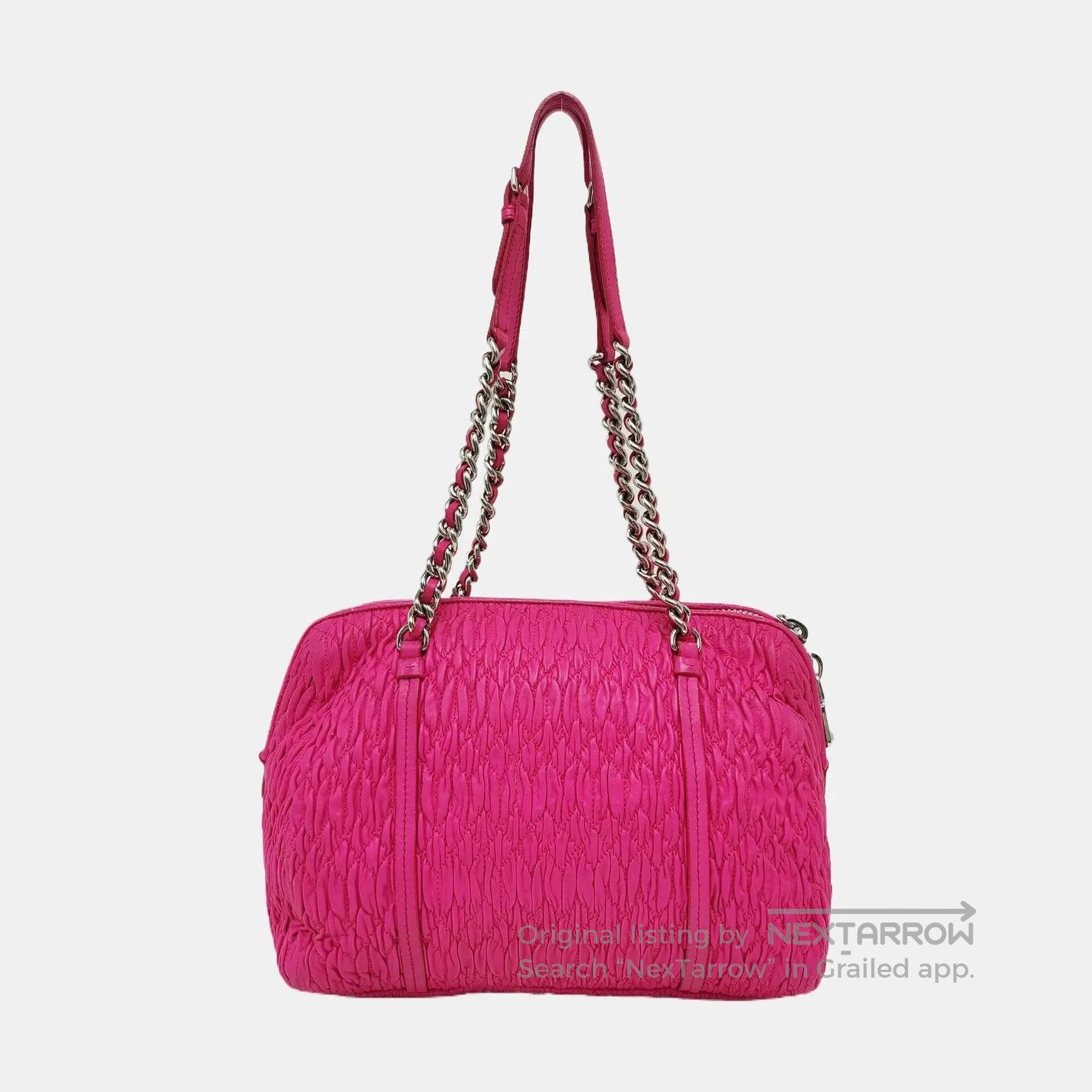 Miu Miu Miu Miu Quilted Lambskin Shoulder Bag. Size ONE SIZE - 1 Thumbnail