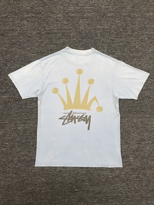 Vintage Vintage 90s Stussy Crown Single Stitch Tee | Grailed