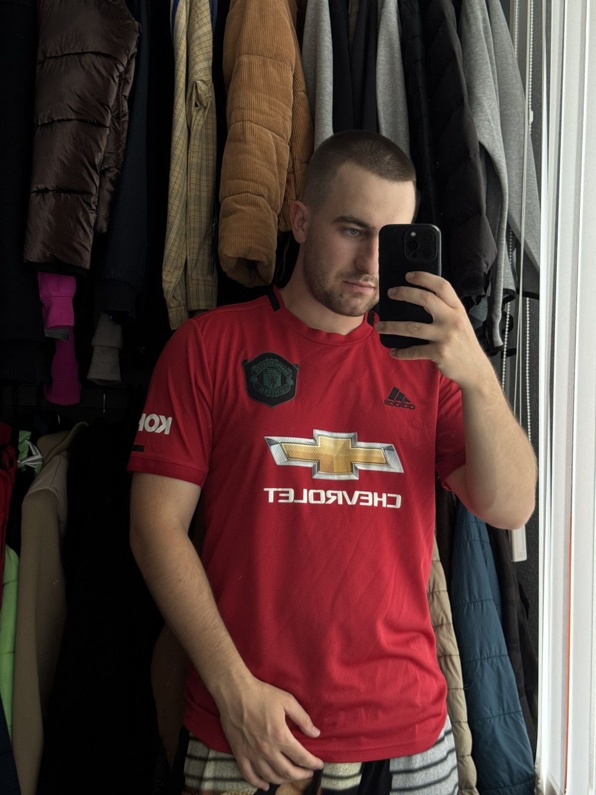 Adidas × Other 🧨Adidas Manchester Chevrolet Jersey size L Size US L / EU 52-54 / 3 - 3 Thumbnail