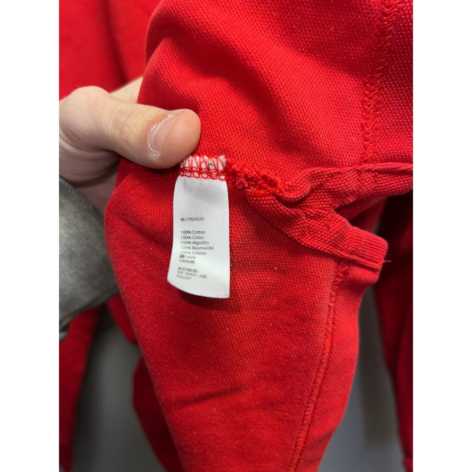 Apple Apple Shirt Long Sleeve Logo Company Red Tee Cotton Medium Size US M / EU 48-50 / 2 - 6 Thumbnail
