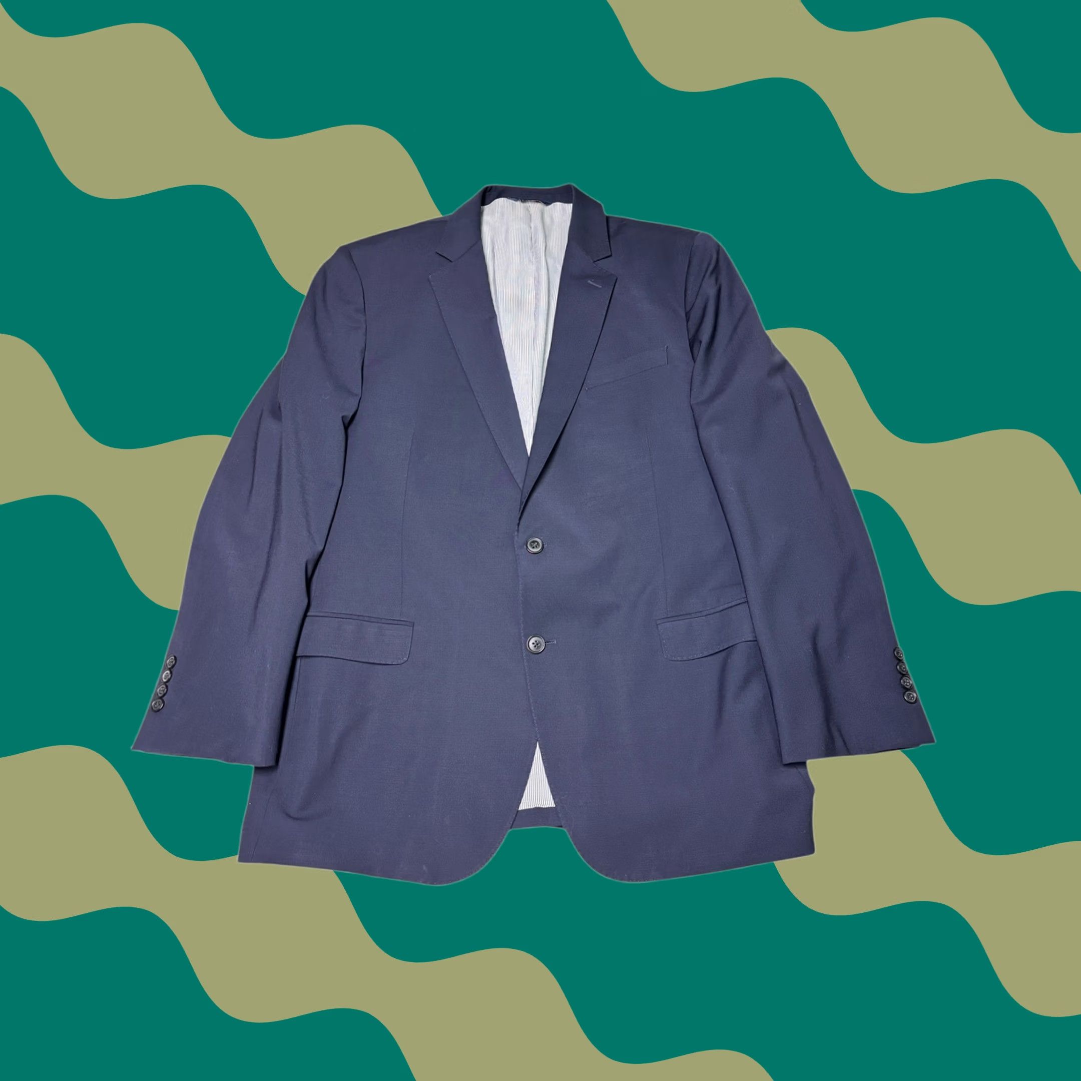 Brooks Brothers Brooks Brothers Madison Fit Navy Wool Blend Blazer Sport Coat Mens Size 46 Regular Size 46R - 1 Thumbnail