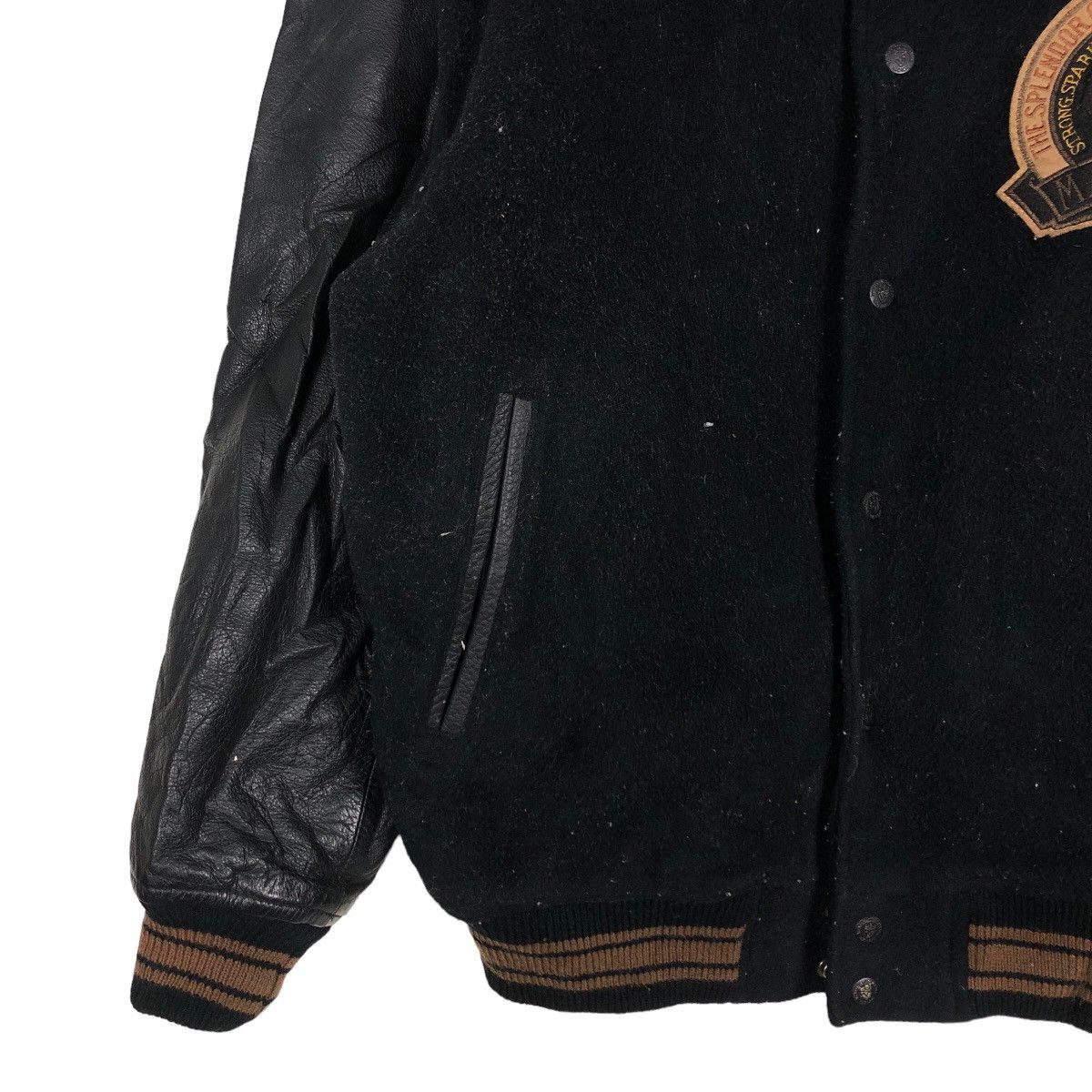 Japanese Brand 🔥Vtg Leather Varsity Jacket Mac Hope Big Logo Issey Miyake Size US M / EU 48-50 / 2 - 4 Thumbnail