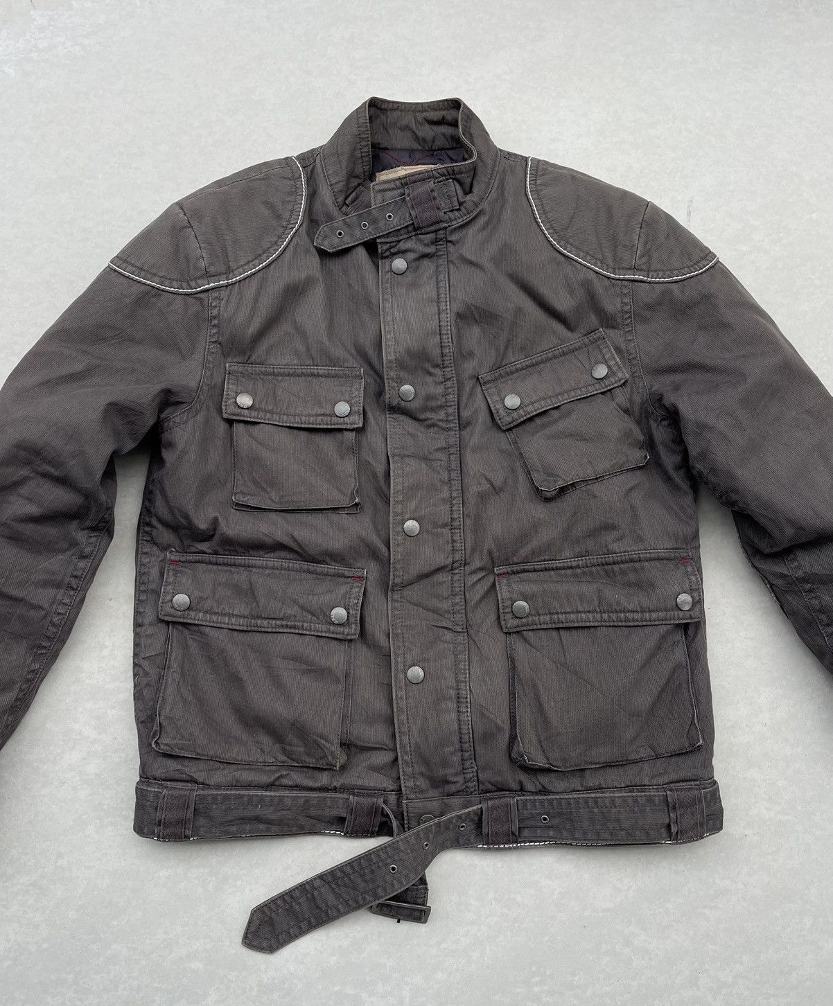 Le Grande Bleu (L.G.B.) 🔥Vintage Ball Raider Jacket With Belt Size US L / EU 52-54 / 3 - 6 Thumbnail