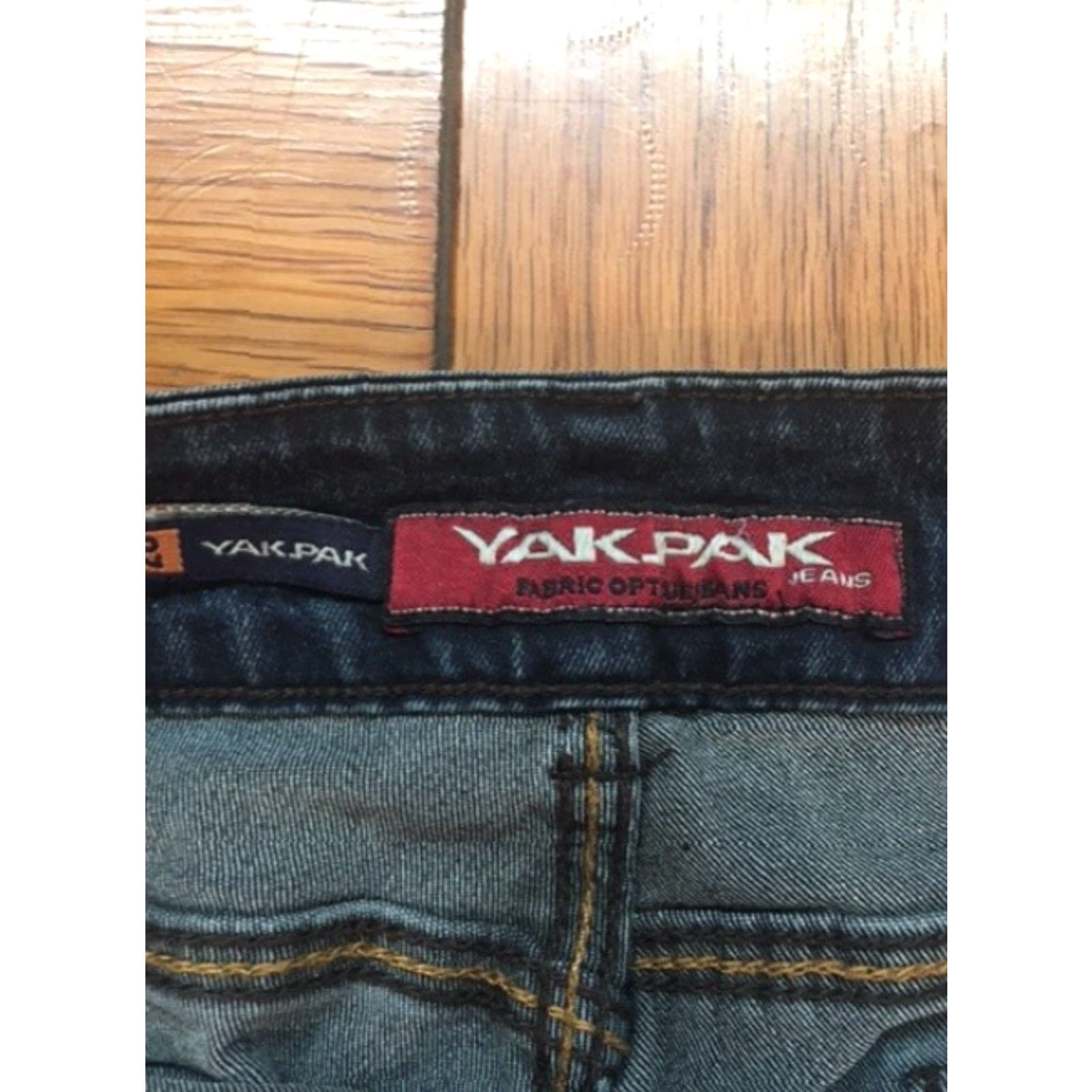 Denime Yak Pak Womens Casual Straight Wide Flare Leg Blue Denim Jeans Size 28 30X30 Size 28" / US 6 / IT 42 - 7 Thumbnail