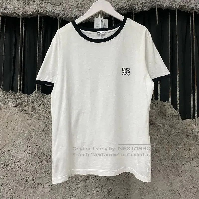 Loewe Loewe Women's Summer White Cotton T-Shirt . Size L / US 10 / IT 46 - 1 Thumbnail