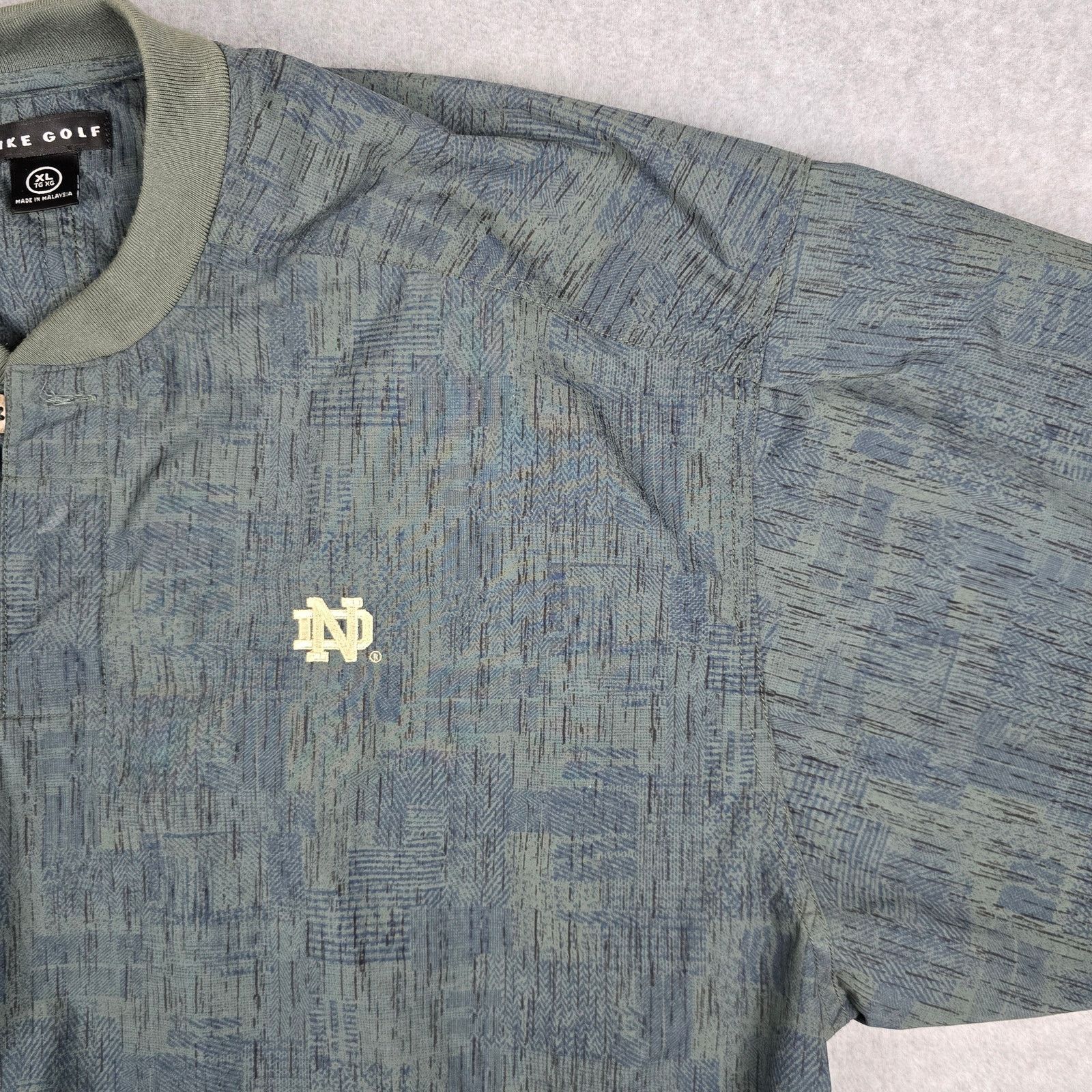 Nike Vintage Nike Golf Notre Dame XL Green 1/4 Button Pullover Size US XL / EU 56 / 4 - 7 Thumbnail