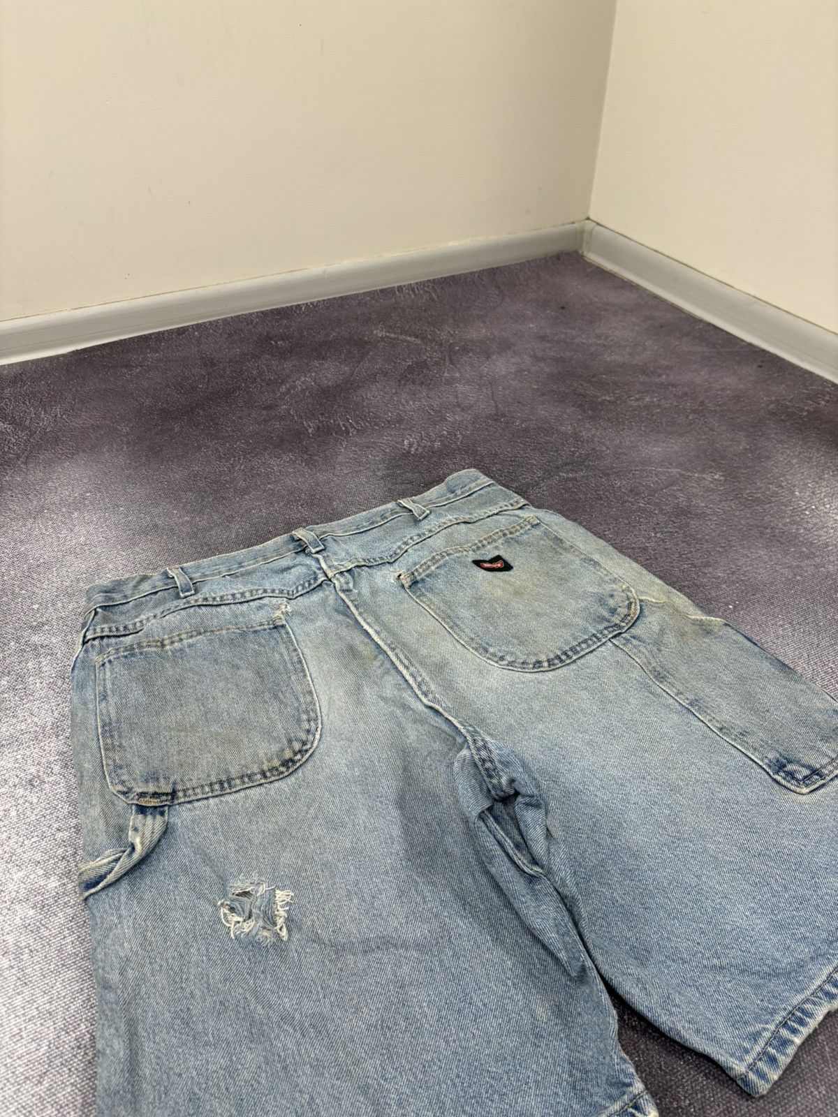 Dickies Vintage Dickies Y2K Distressed Denim Baggy Shorts Jorts Size US 38 / EU 54 - 5 Thumbnail