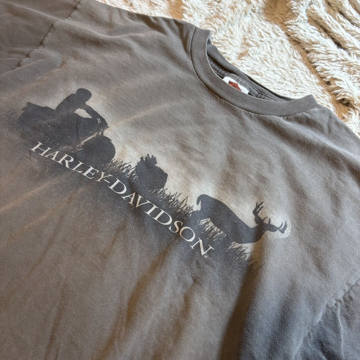 Harley Davidson Harley-Davidson Atlanta Georgia Graphic Tee Brown Fade Shirt Size US XL / EU 56 / 4 - 1 Thumbnail