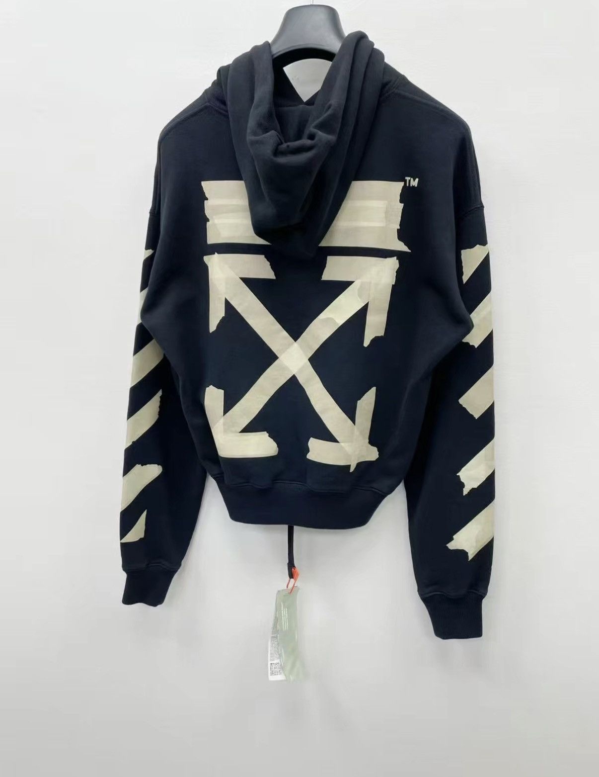 Off-White OFF-WHITE 100% Cotton Relaxed Fit Hooded Sweatshirt J30 Size US XS / EU 42 / 0 - 1 Thumbnail