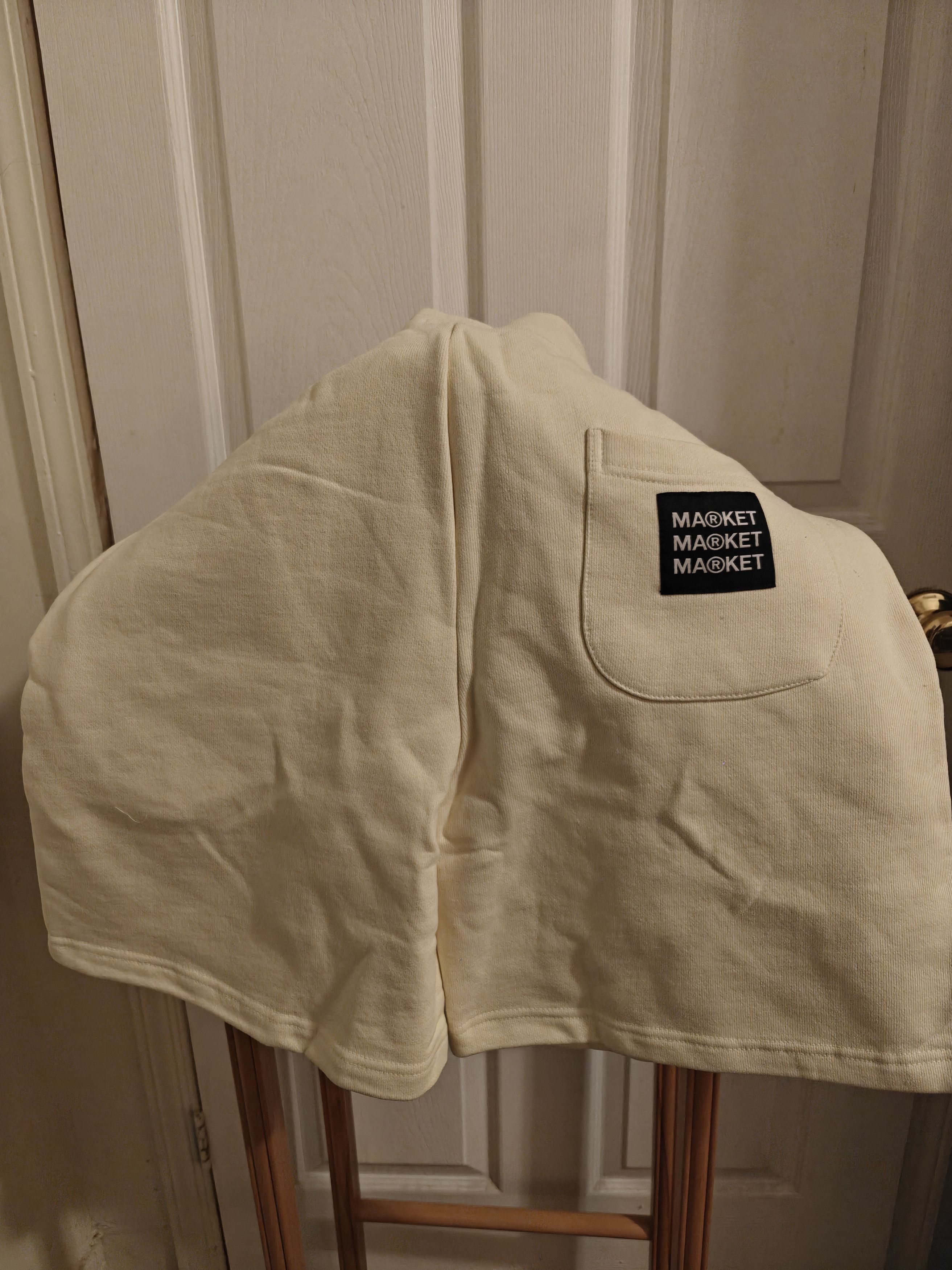 Market Smiley Good and Evil Sweatshorts "Cream" Size US 38 / EU 54 - 2 Thumbnail