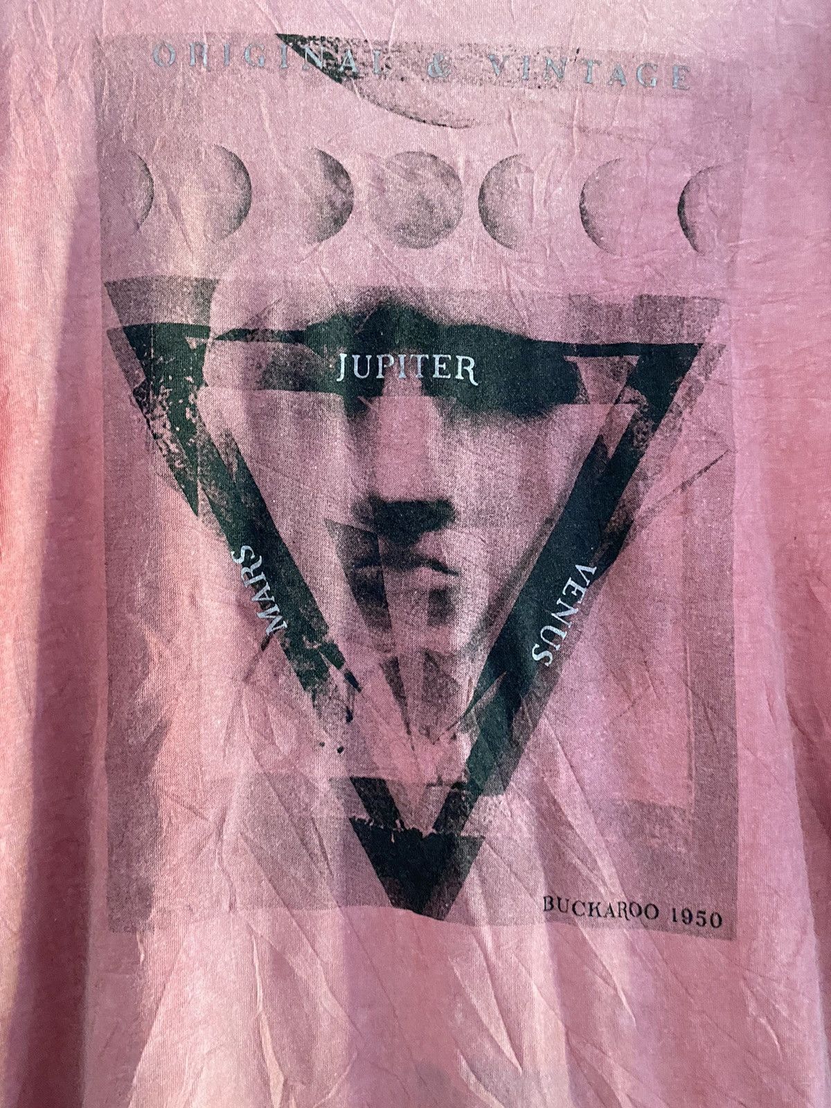 Japanese Brand × Le Grande Bleu (L.G.B.) × Yasuyuki Ishii Buckaroo pink washed planet longsleeve t-shirts Size US L / EU 52-54 / 3 - 3 Thumbnail