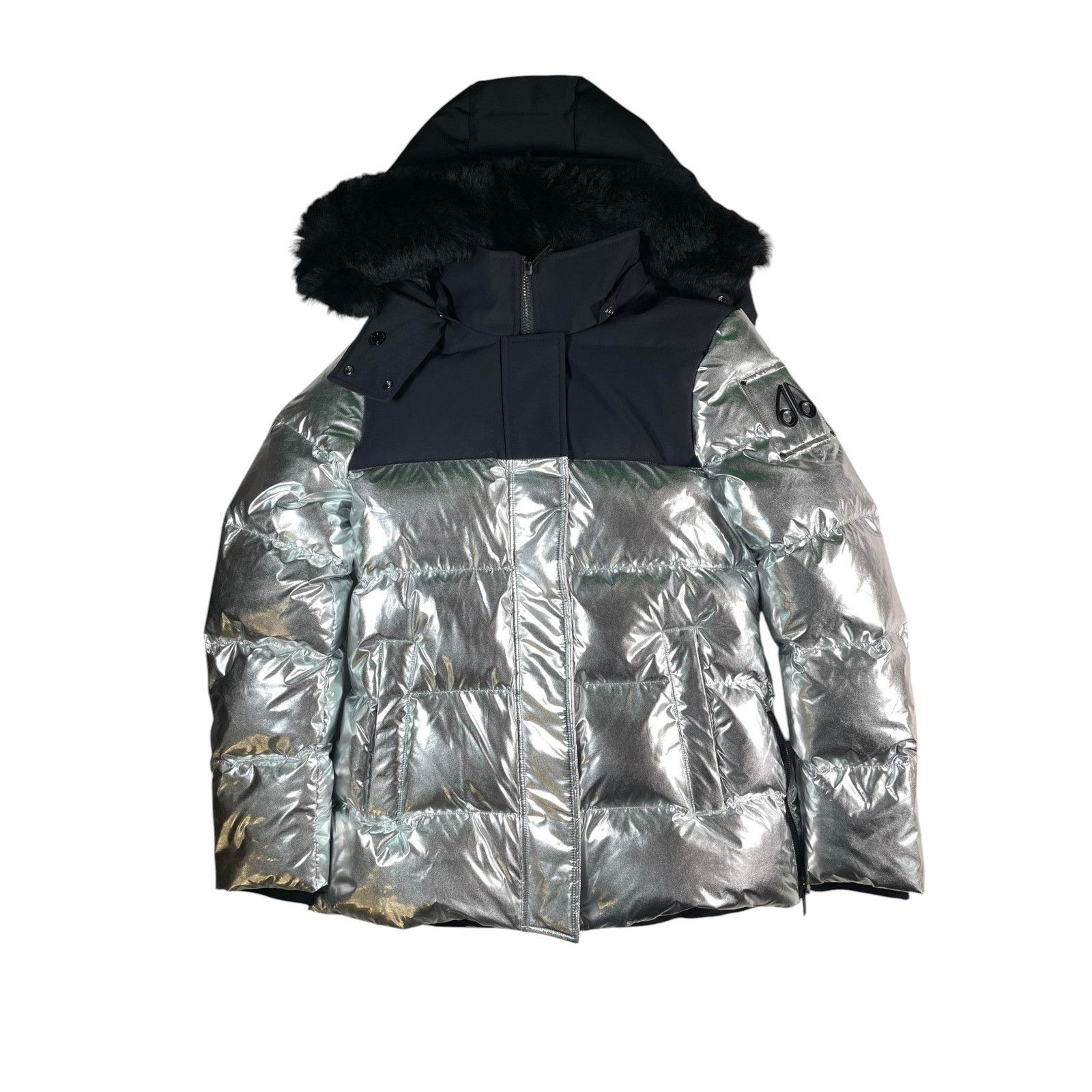 Moose Knuckles Moose Knuckles Black & Silver Puffer Jacket Size US M / EU 48-50 / 2 - 1 Thumbnail