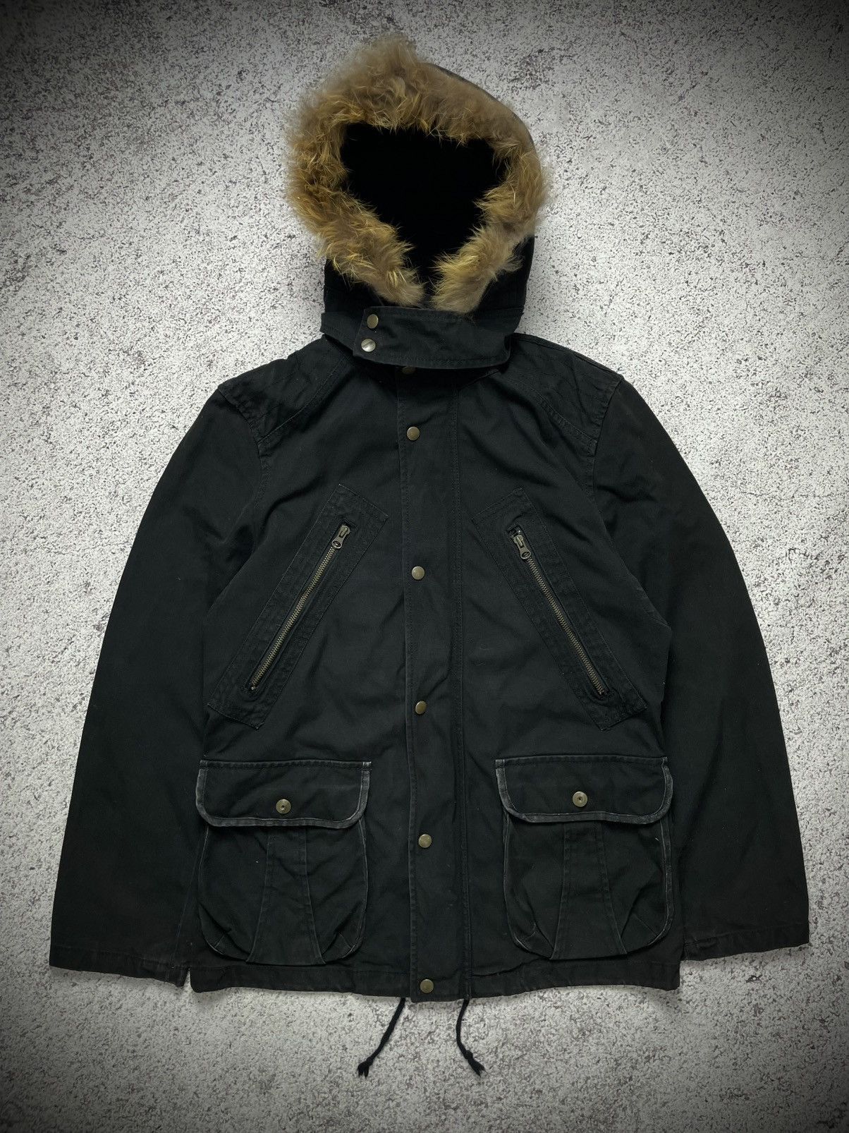 PPFM PPFM Fur Hoodie Jacket Military Parka Style Size US L / EU 52-54 / 3 - 1 Thumbnail