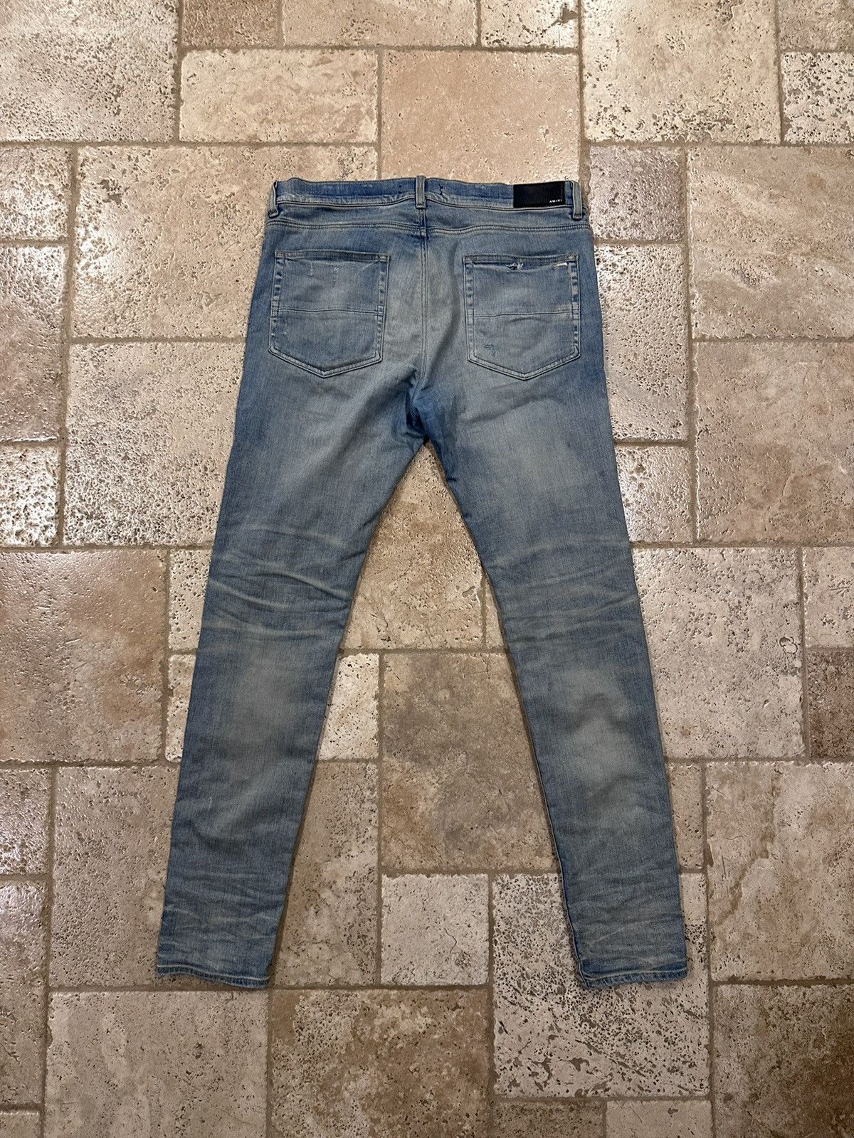 Amiri Amiri Mx1 Red Plaid Flannel Patch Clay Indigo Denim Jean Size US 36 / EU 52 - 7 Thumbnail