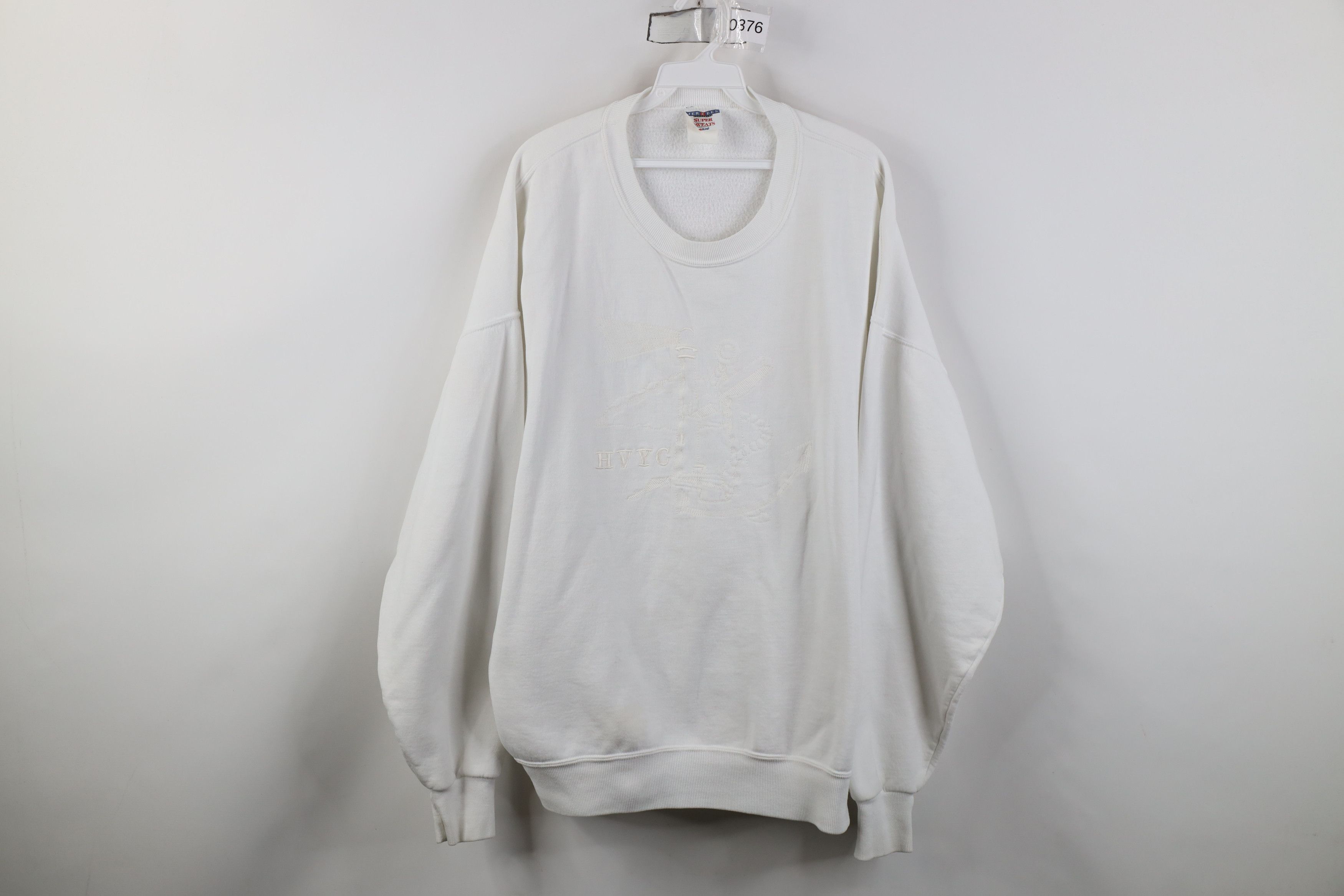 Vintage Vintage 90s View Yacht Club Ohio Crewneck Sweatshirt White Size US XXL / EU 58 / 5 - 1 Thumbnail