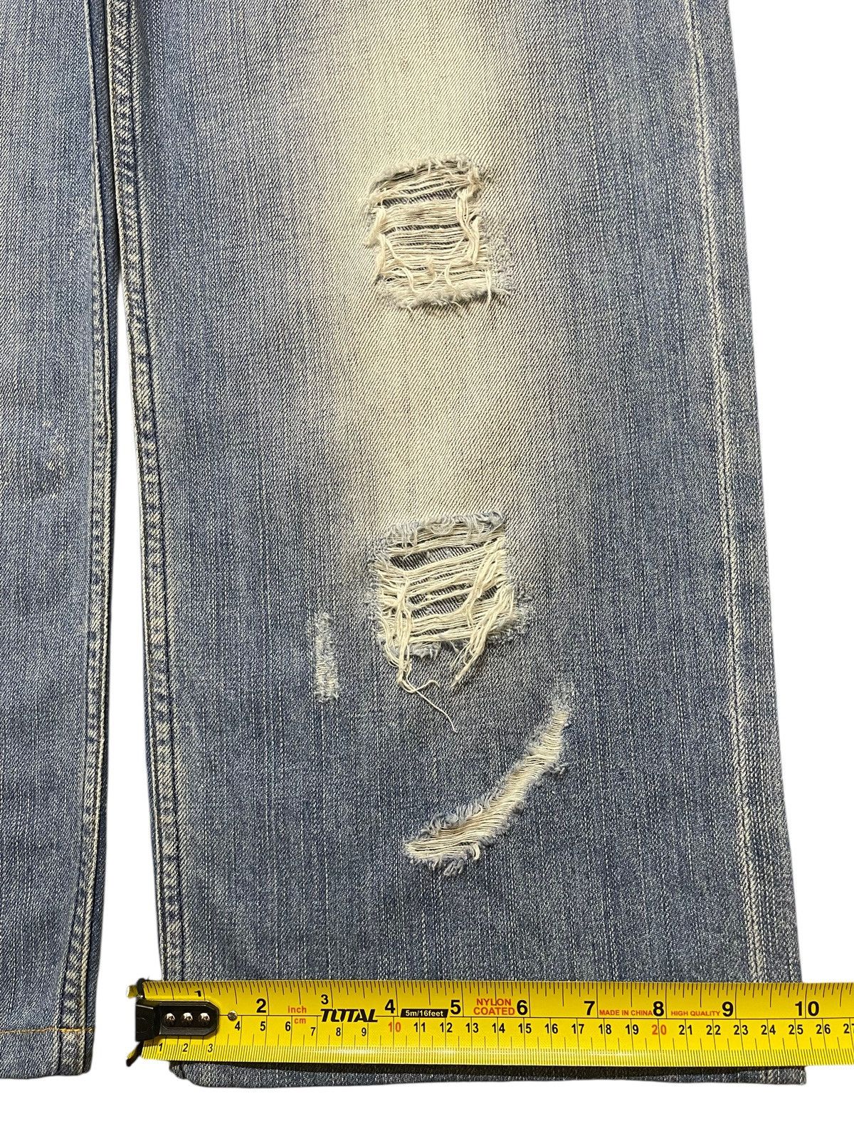 Dolce & Gabbana Vintage Dolce & Gabbana Blue Faded Wash Distressed Baggy Size US 34 / EU 50 - 18 Thumbnail