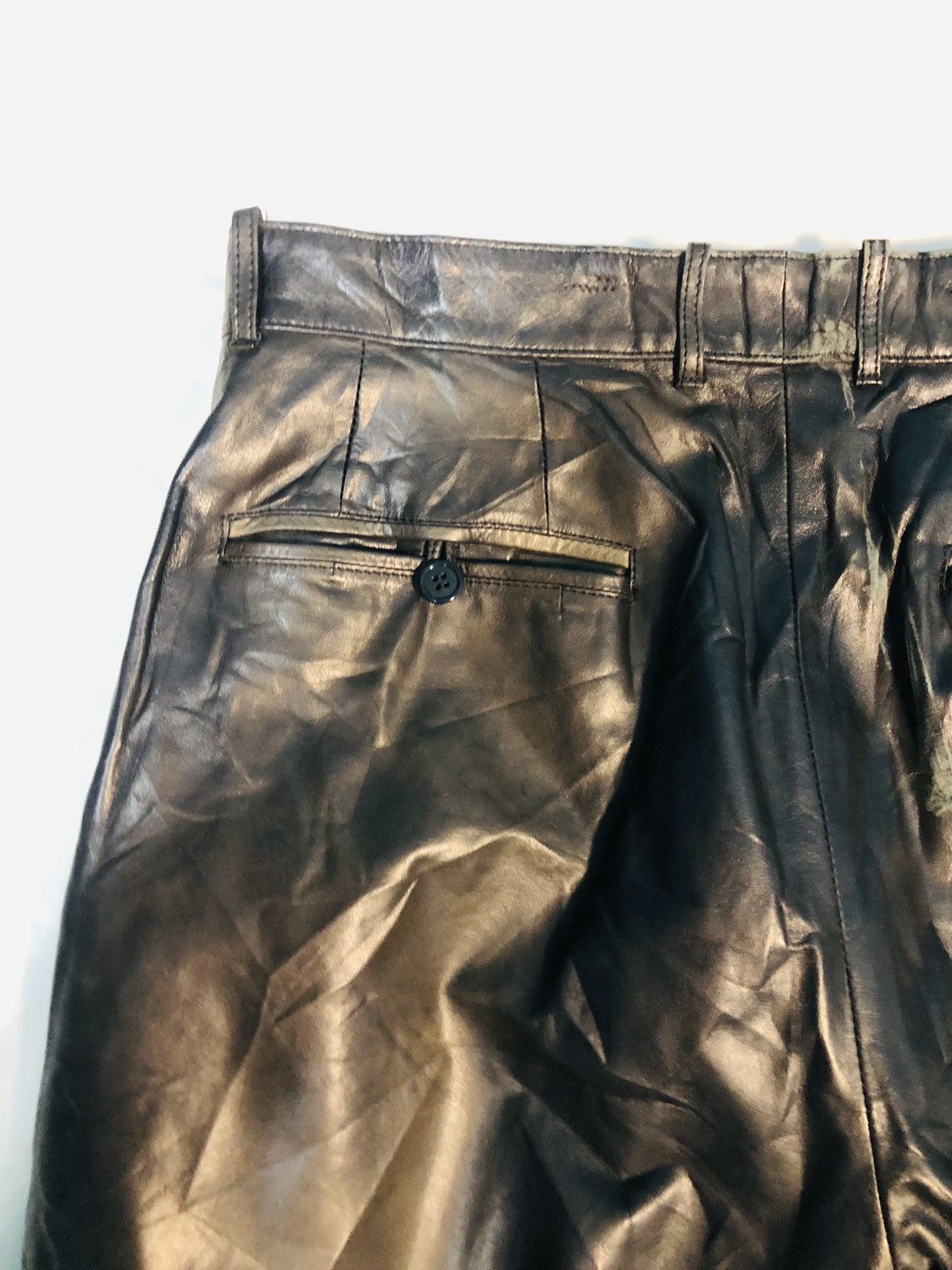 Japanese Brand Art Glenhill Leather Pants (5) Size US 29 - 14 Thumbnail
