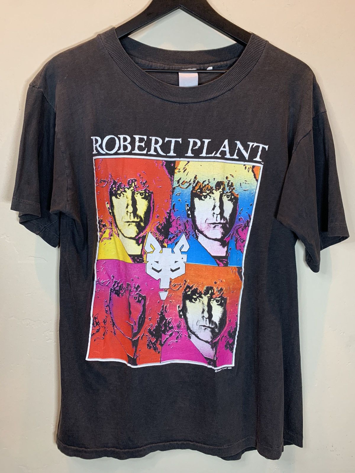 Band Tees × Led Zeppelin × Vintage *RARE* Vintage 1990 Robert Plant Manic Nirvana Art T-Shirt L Size US L / EU 52-54 / 3 - 1 Thumbnail