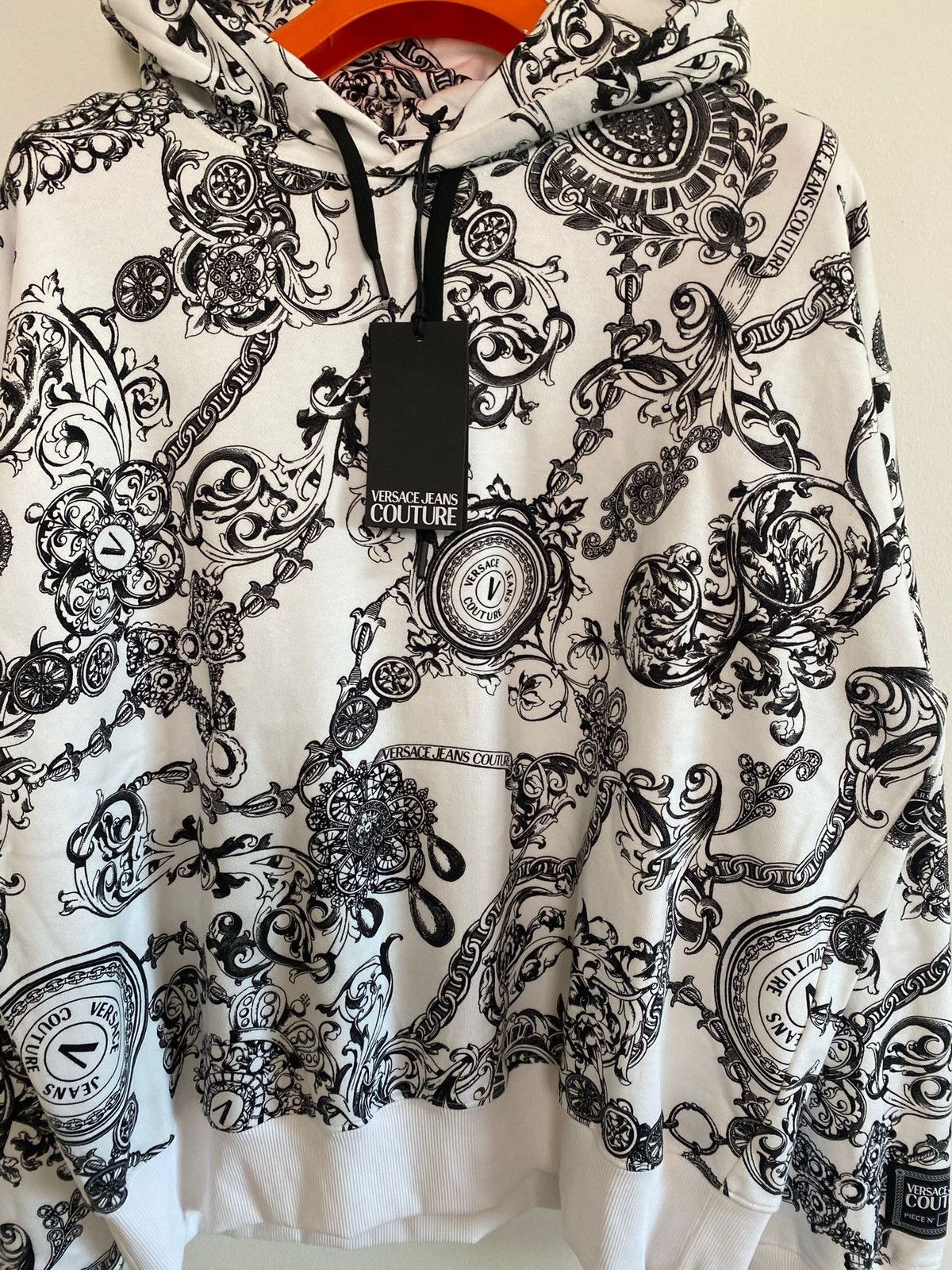 Versace Jeans Couture Baroque Print Brushed Versace Jeans Culture size L white, Size US L / EU 52-54 / 3 - 5 Thumbnail