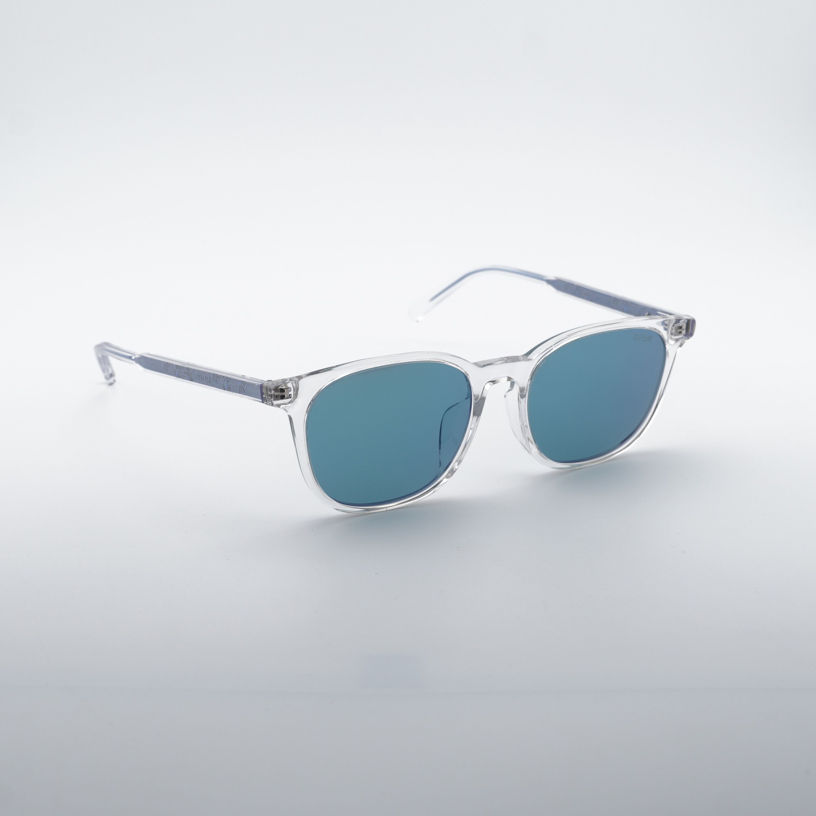 Dior Dior INDIOR S1F 85B7 Sunglasses Transparent Square Frame Size ONE SIZE - 9 Thumbnail