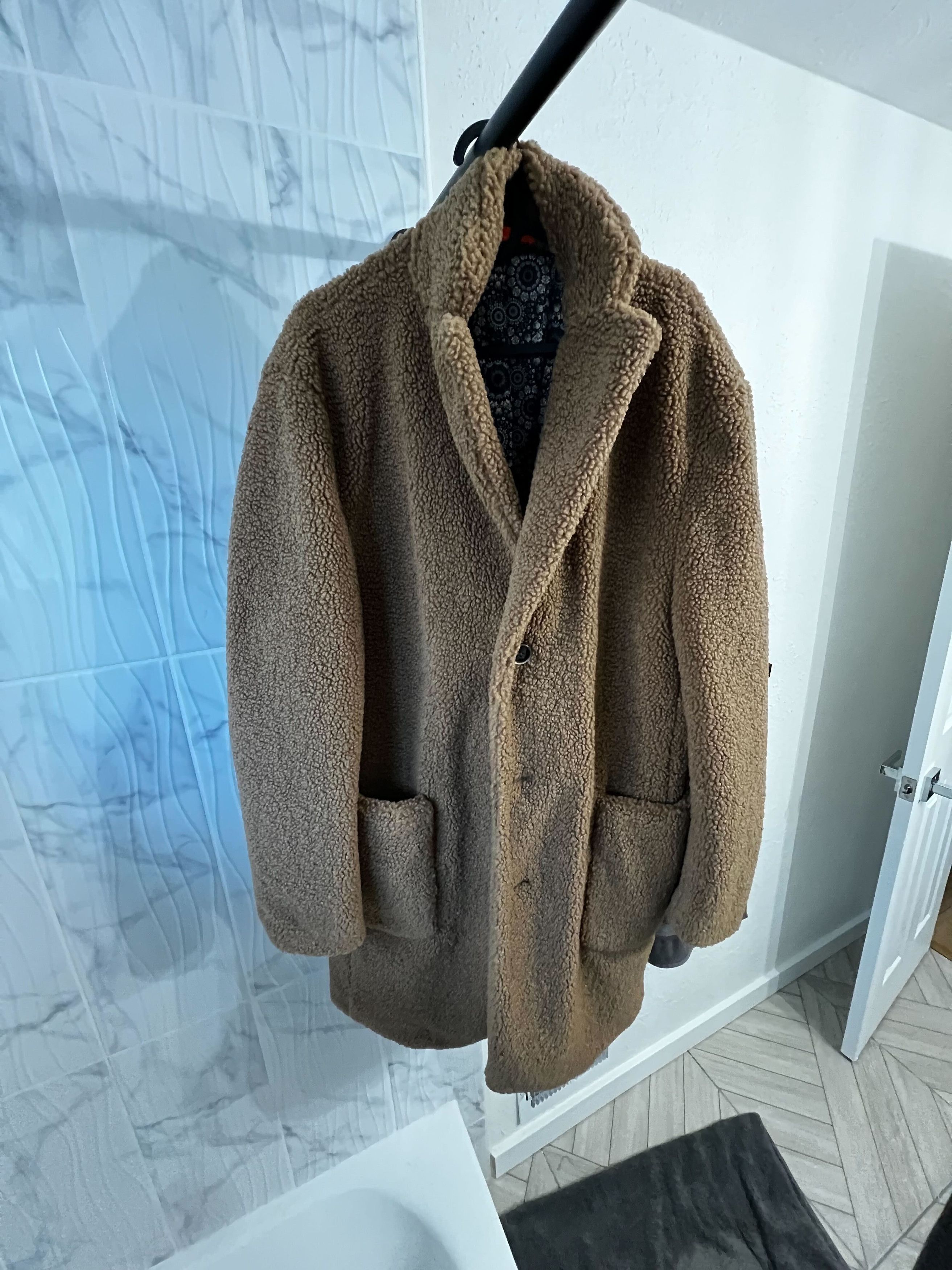 Tallia Tallia Men's Sherpa Teddy Coat Size US M / EU 48-50 / 2 - 4 Thumbnail