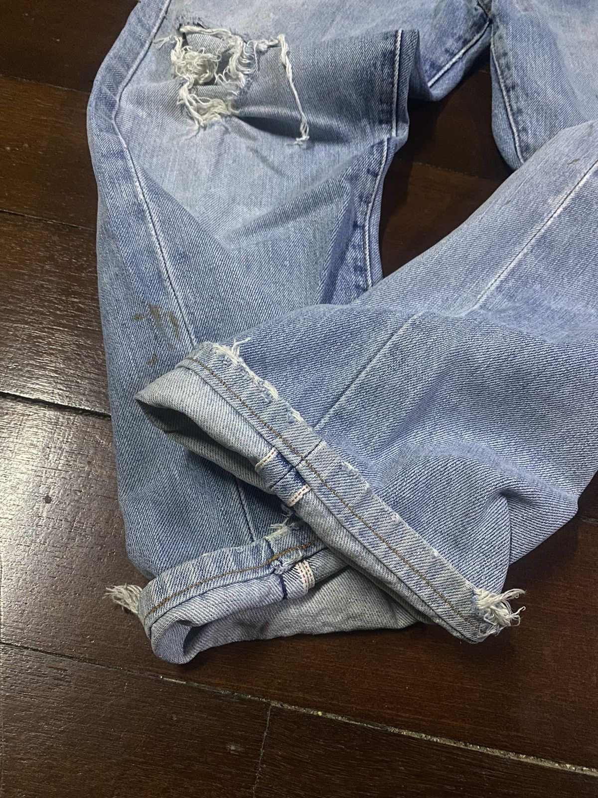 Levi's Vintage 90s levis BIG E LVC distressed selvedge denim Size 30" / US 8 / IT 44 - 7 Thumbnail