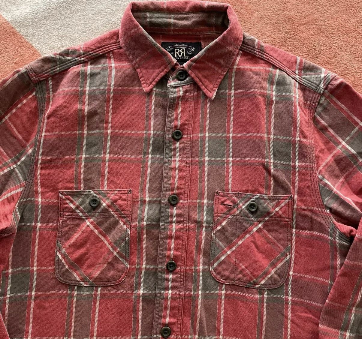 RRL Ralph Lauren RRL Ralph Lauren Double RL Plaid Shirt K22 Size US S / EU 44-46 / 1 - 2 Thumbnail