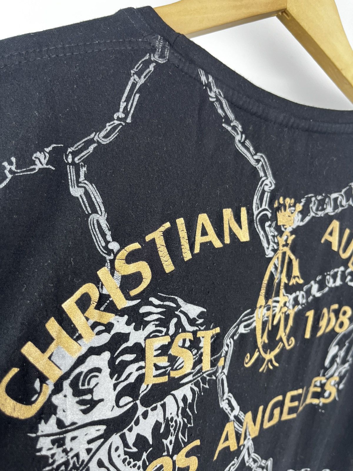 Ed Hardy Christian Audigier Thermal Shirt Mens Large Celebrate Life Size US XL / EU 56 / 4 - 11 Thumbnail