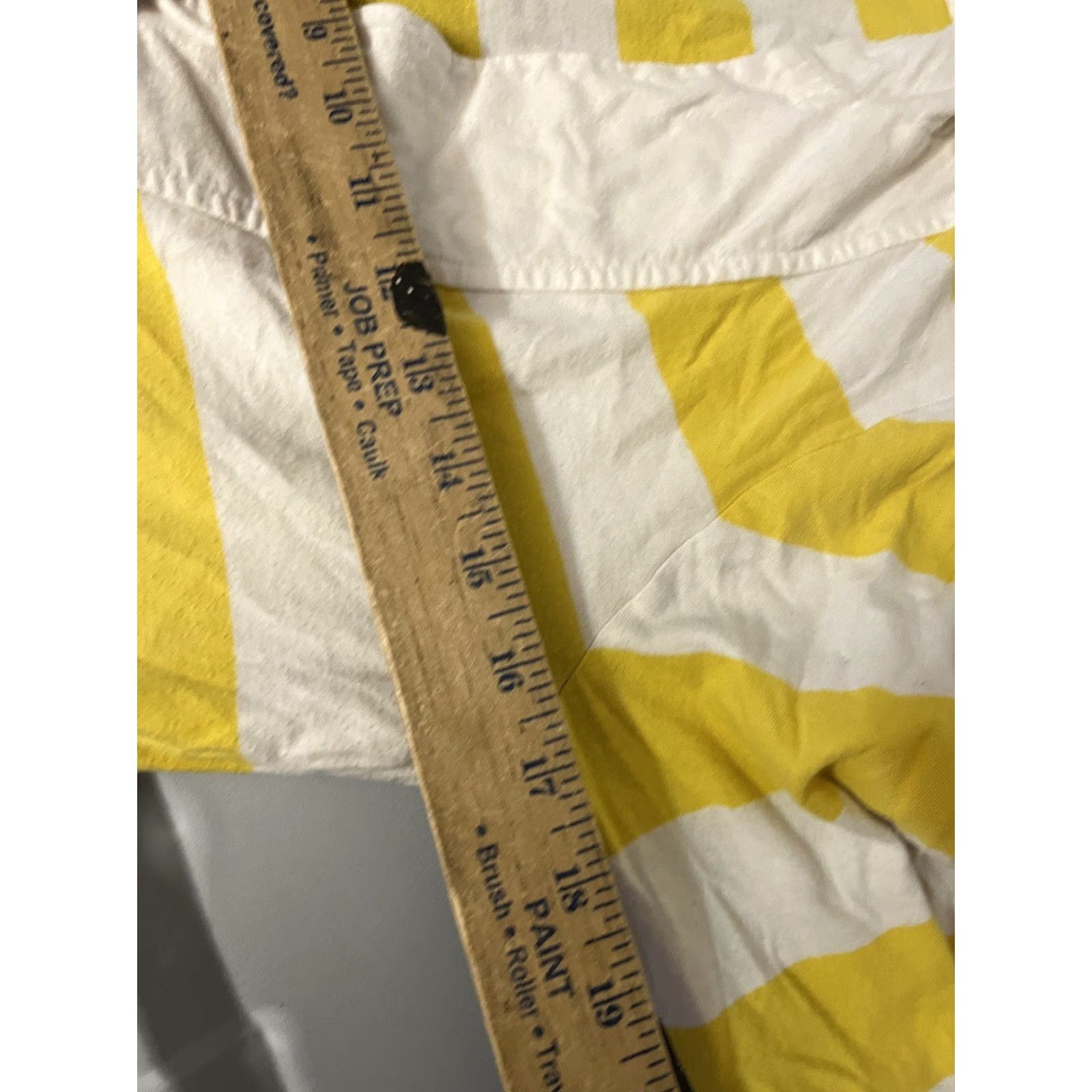 Nautica Nautica Women's Hoodie Top M 3/4 Sleeve Yellow Striped V-Neck Lightweight Loungewear Size M / US 6-8 / IT 42-44 - 5 Thumbnail
