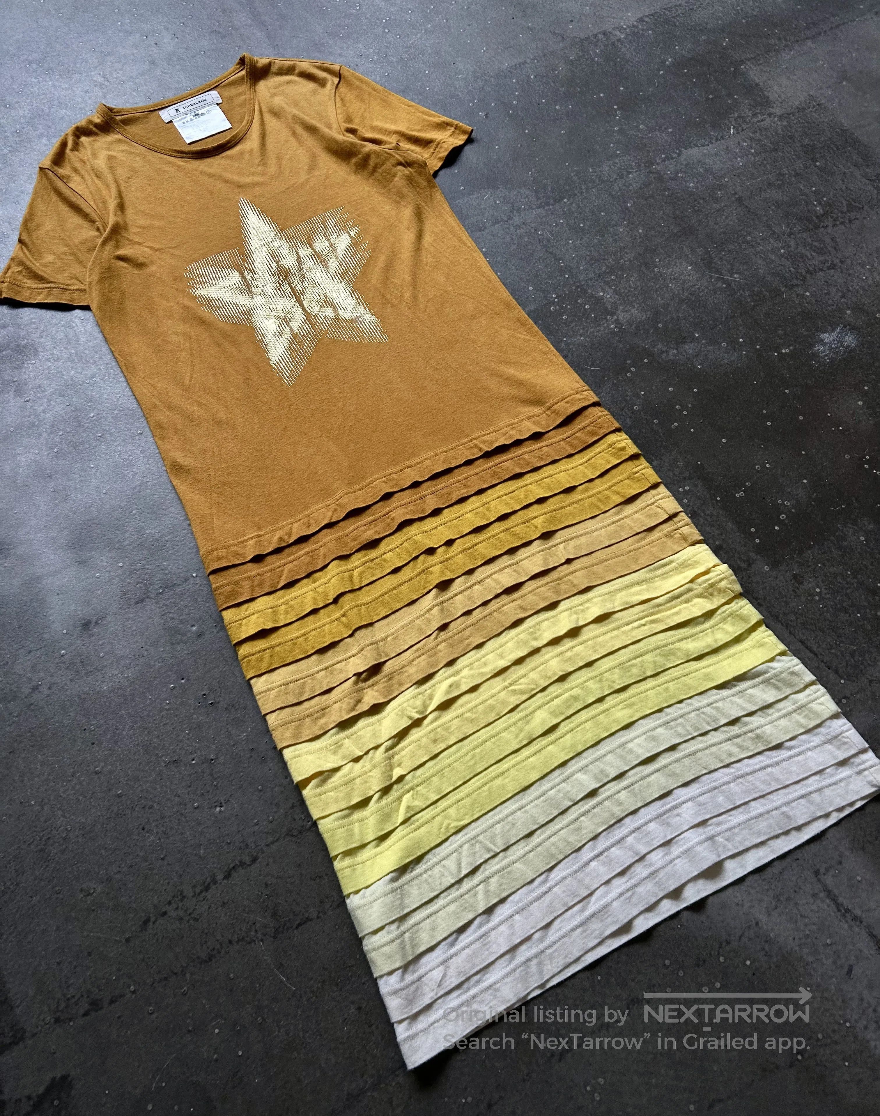 ANREALAGE ANREALAGE 12AW Patchwork Gradient Star Print Dress. Size XS / US 0-2 / IT 36-38 - 4 Thumbnail