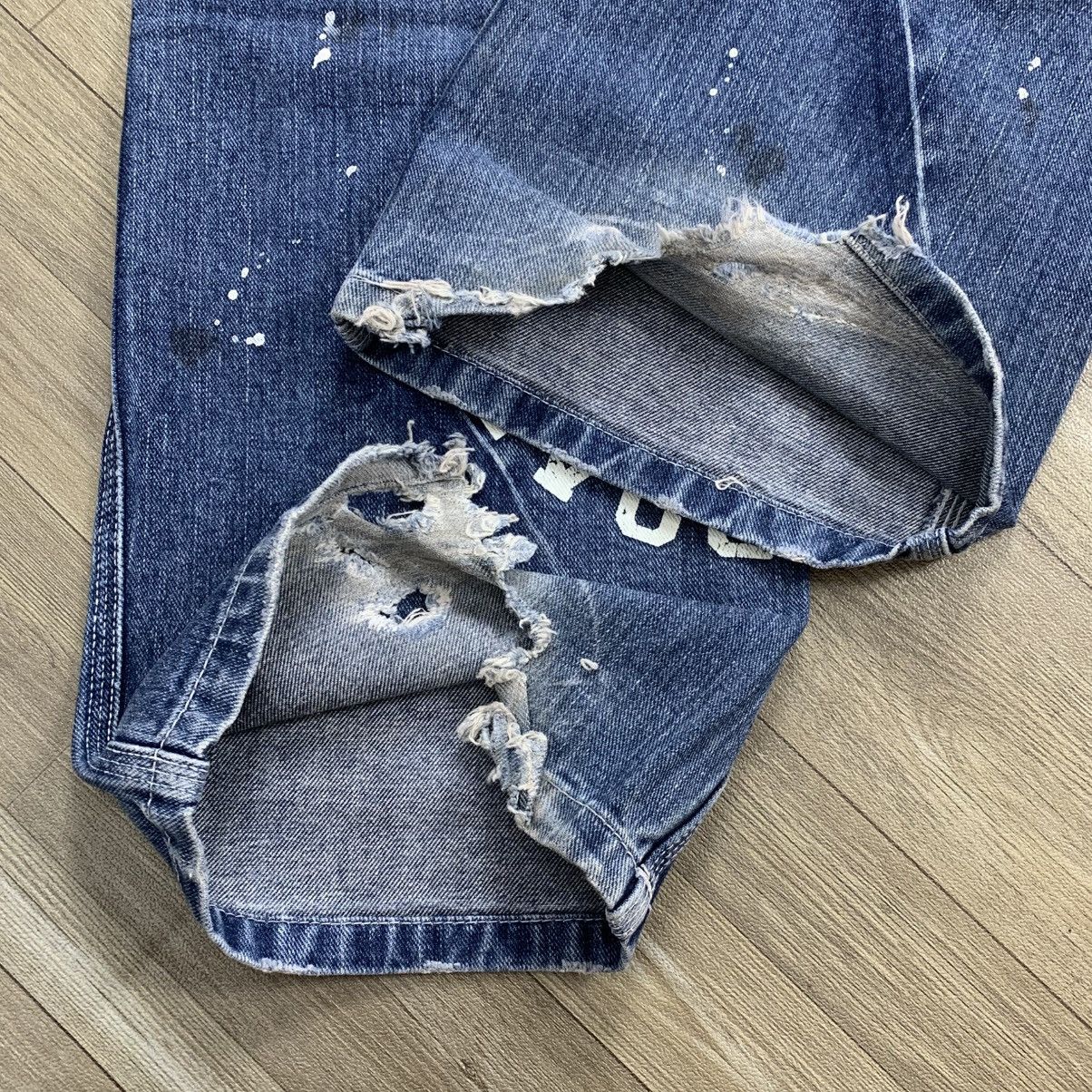 14th Addiction × If Six Was Nine × Japanese Brand Mind Of USA Patchwork Boro Distressed Double Knee Pants Size US 33 - 13 Thumbnail