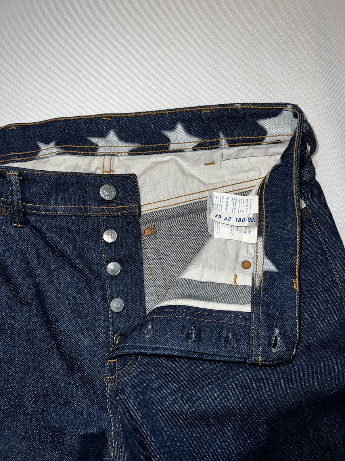 Acne Studios North Star Print Slim Fit Jean Size US 33 - 5 Thumbnail