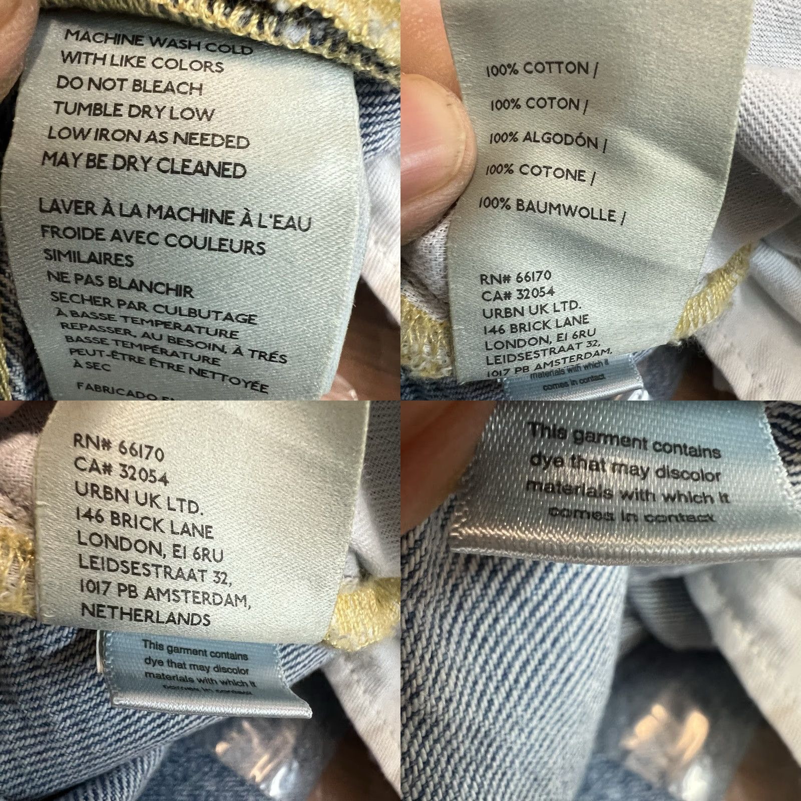 Anthropologie ANTHROPOLOGIE Pilcro Distressed Baggy Denim Jeans Womens 24W 48X30 Blue NWT Jeans Size 42" / US 20 - 9 Thumbnail