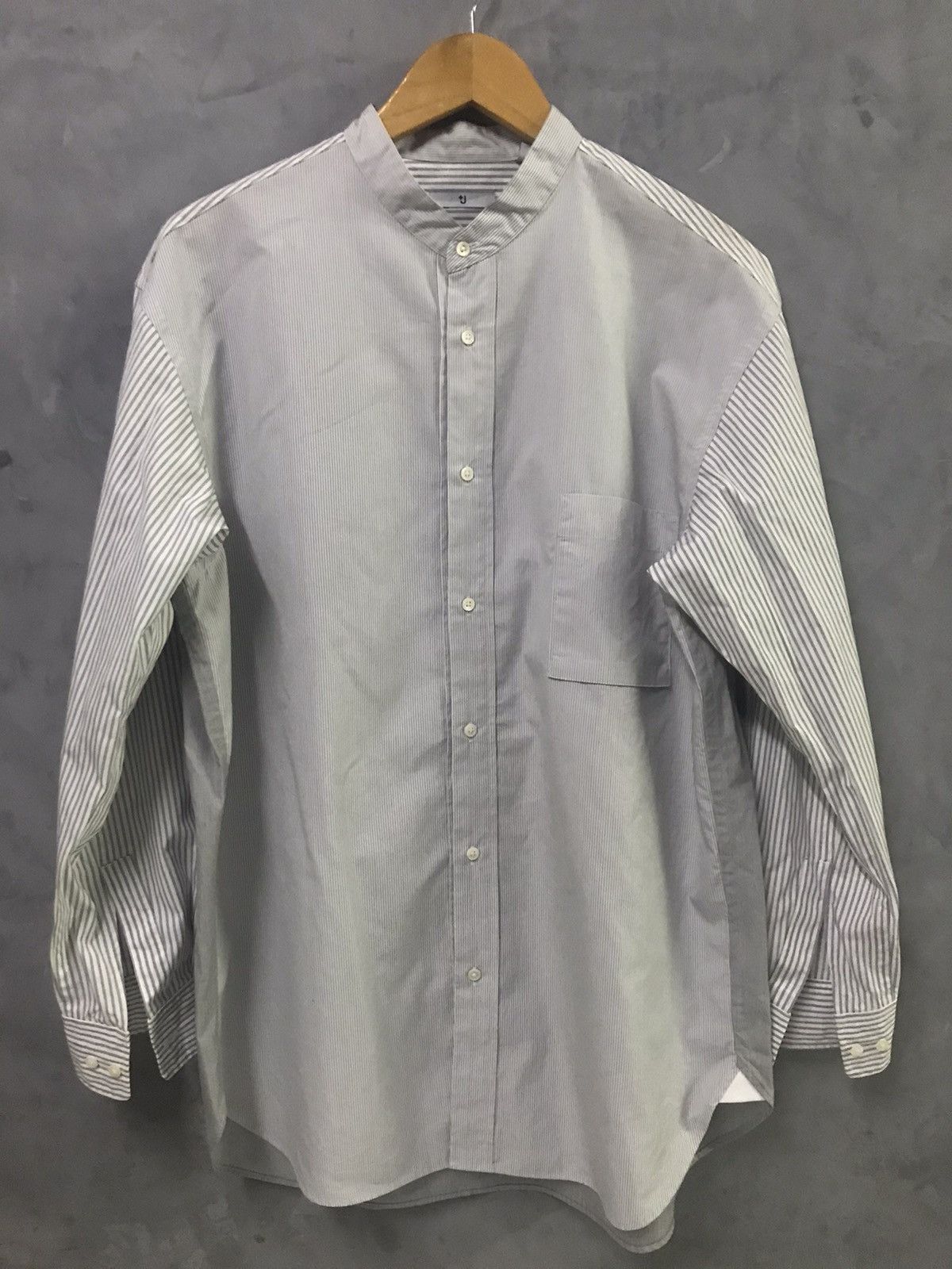 Jil Sander × Uniqlo JILL SANDER X UNIQLO - Mandarin Collar Two Tones Wide Shirts Size US L / EU 52-54 / 3 - 2 Thumbnail