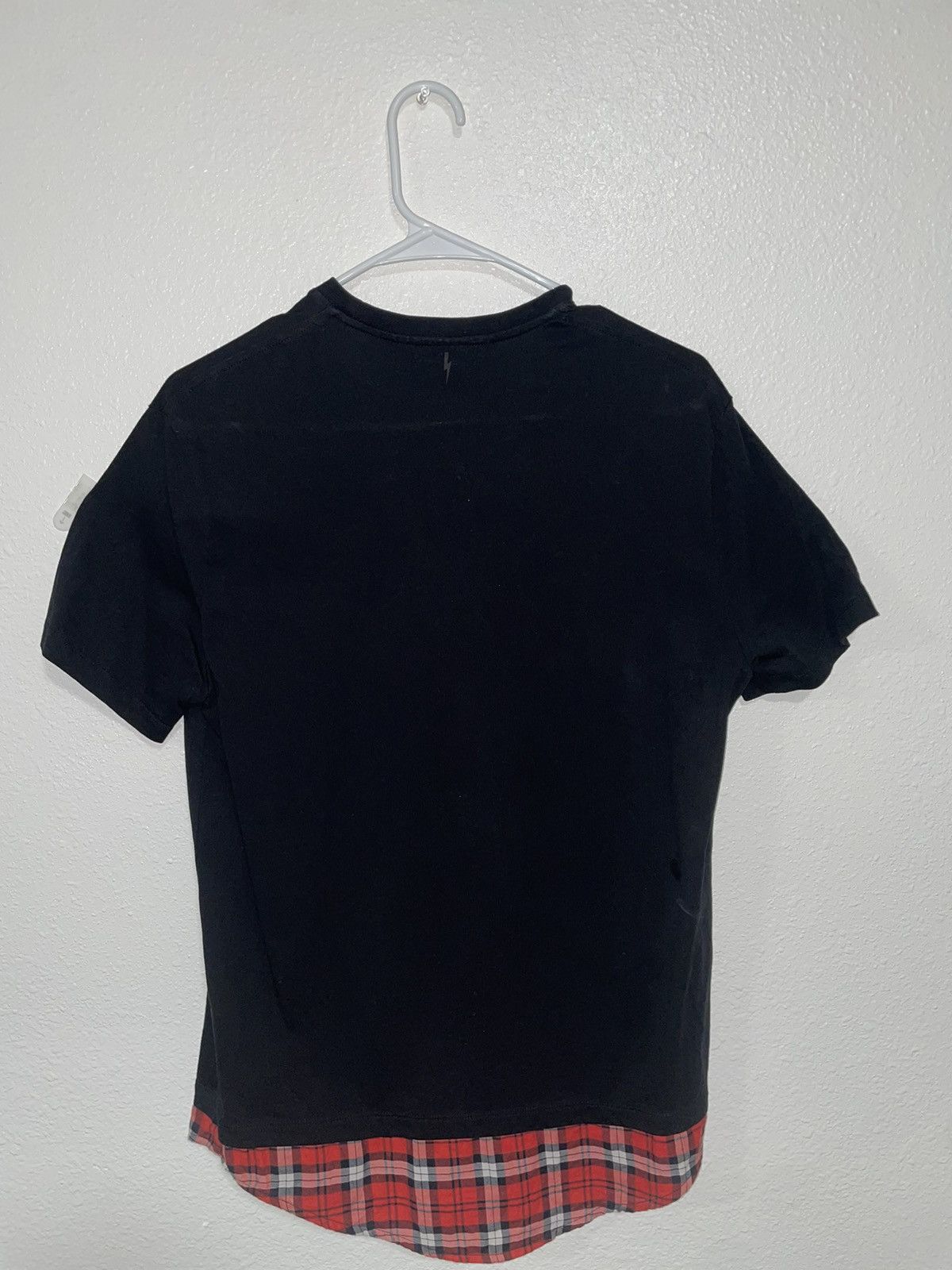 Neil Barrett Neil Barrett Black Red Mixed Fabrics T-shirt Size US XS / EU 42 / 0 - 2 Thumbnail