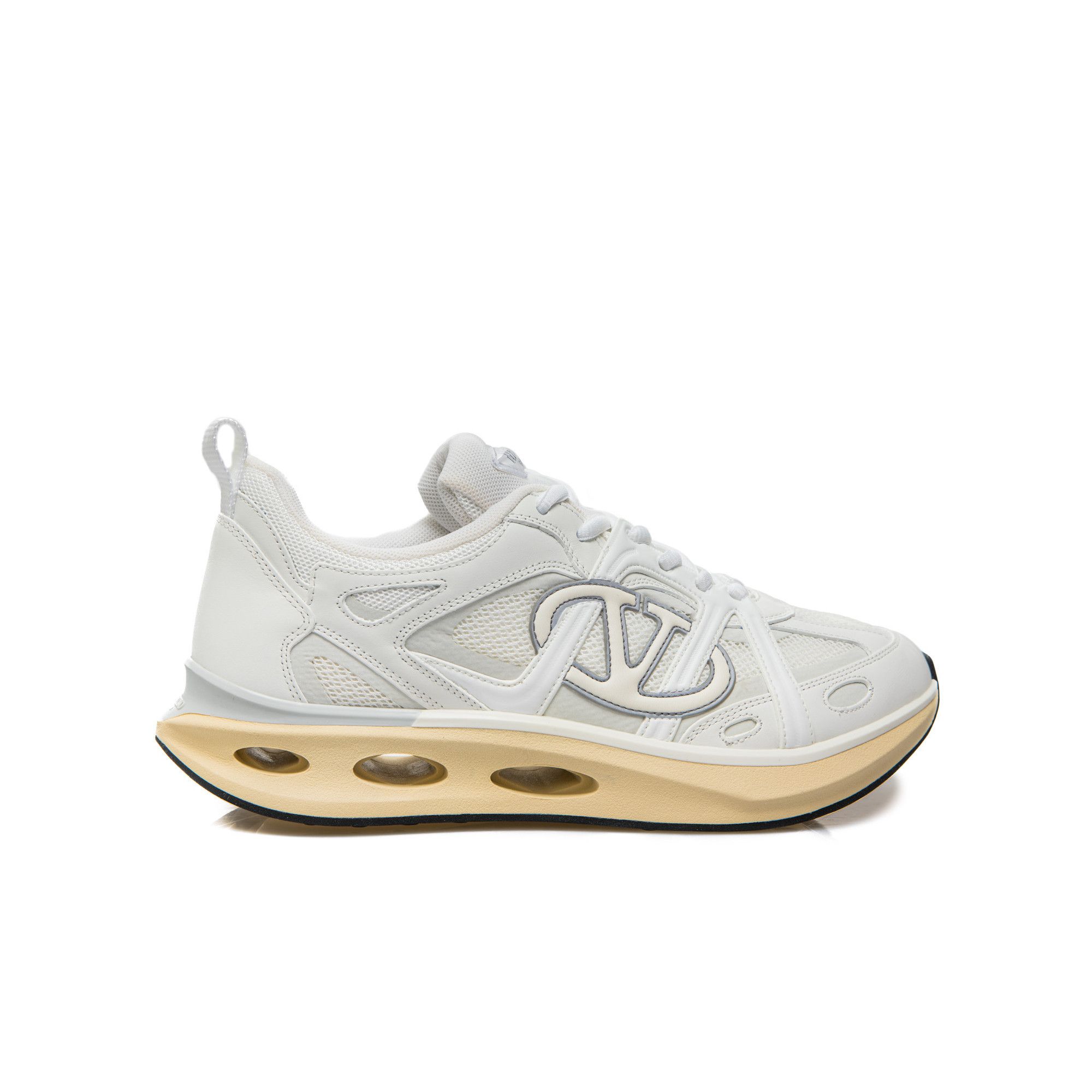 Valentino o1s22i1n1224 Vlogo Easyjog Low-Top Sneakers in White Size US 10 / EU 43 - 1 Thumbnail