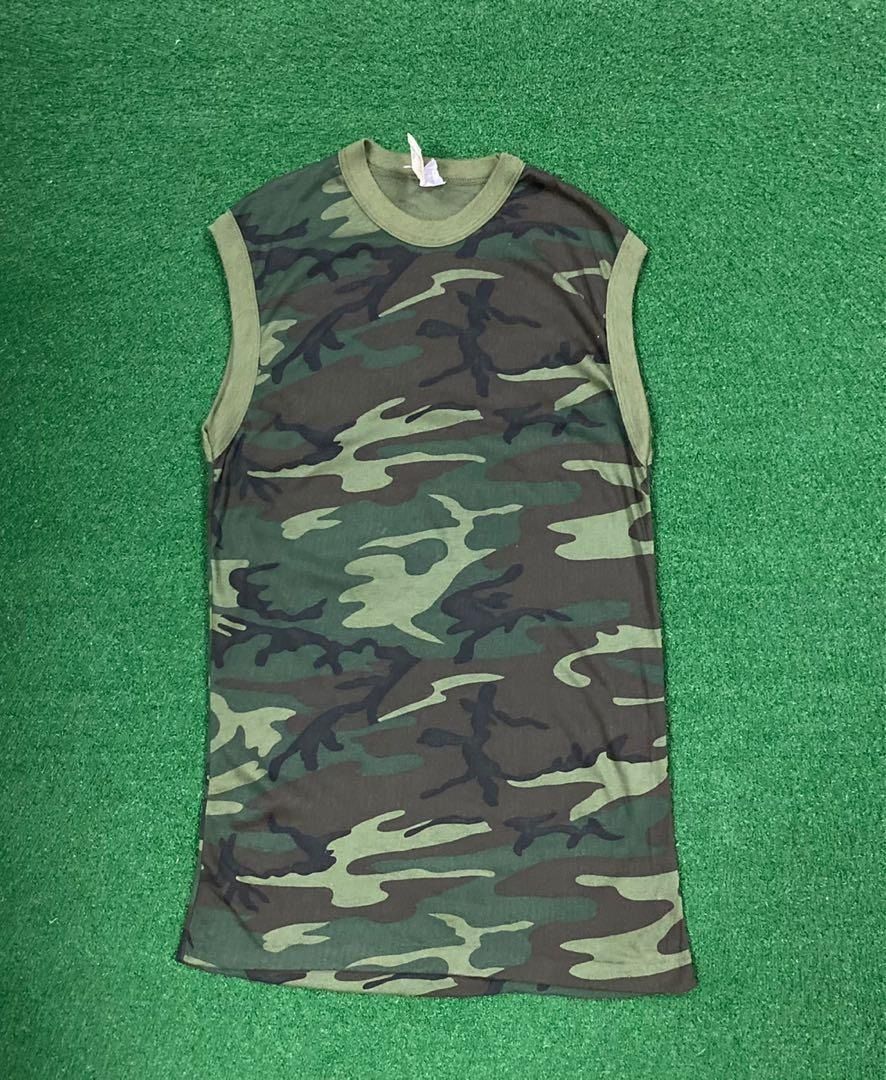 Army Of Me × Vintage VINTAGE USA CAMO SINGLET #SKU-A66 DP Size US L / EU 52-54 / 3 - 1 Thumbnail