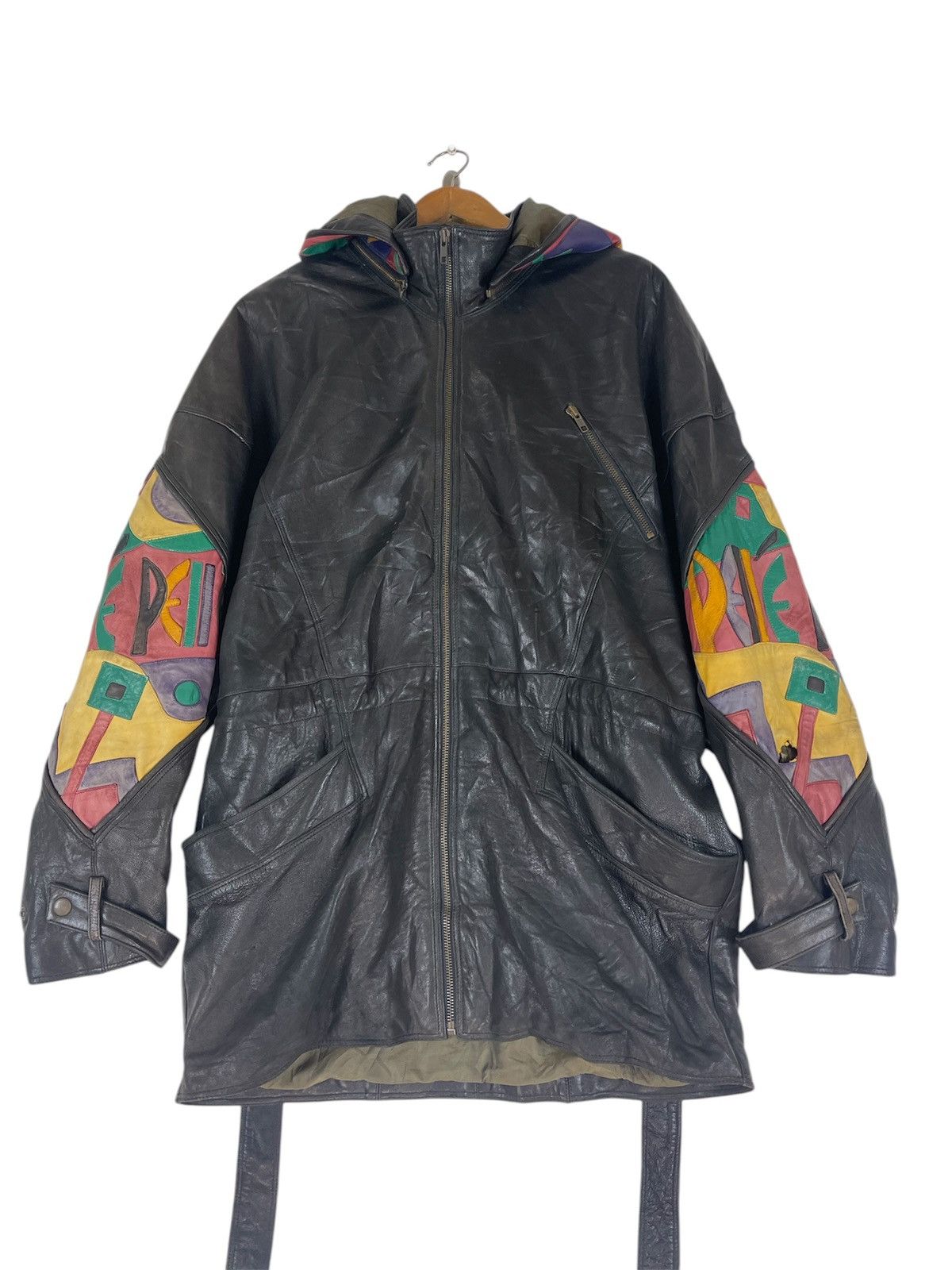 Marc Buchanan PELLE PELLE MARC BUCHANAN HOODIE LEATHER JACKET Size US M / EU 48-50 / 2 - 10 Thumbnail