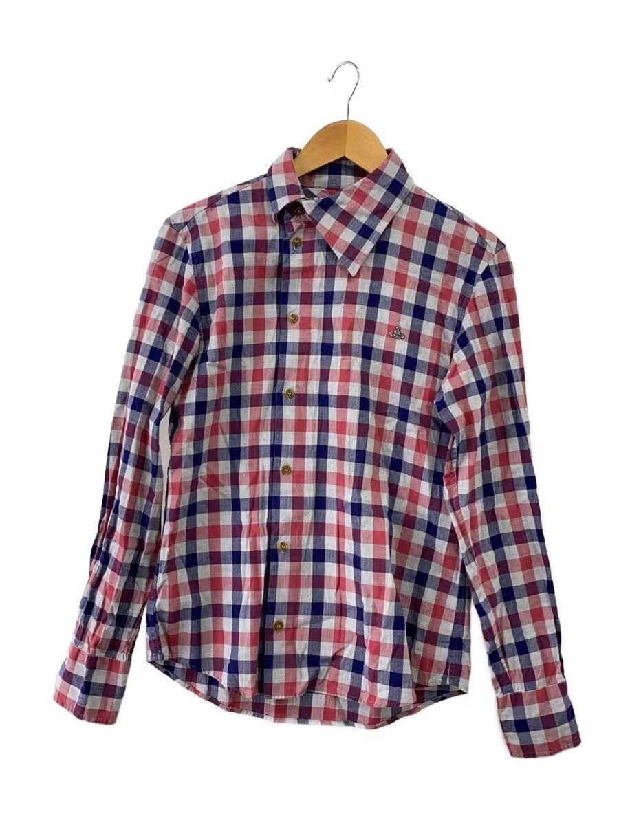 Vivienne Westwood Asymmetrical Collar Check Orb Button Shirt Size US S / EU 44-46 / 1 - 1 Thumbnail