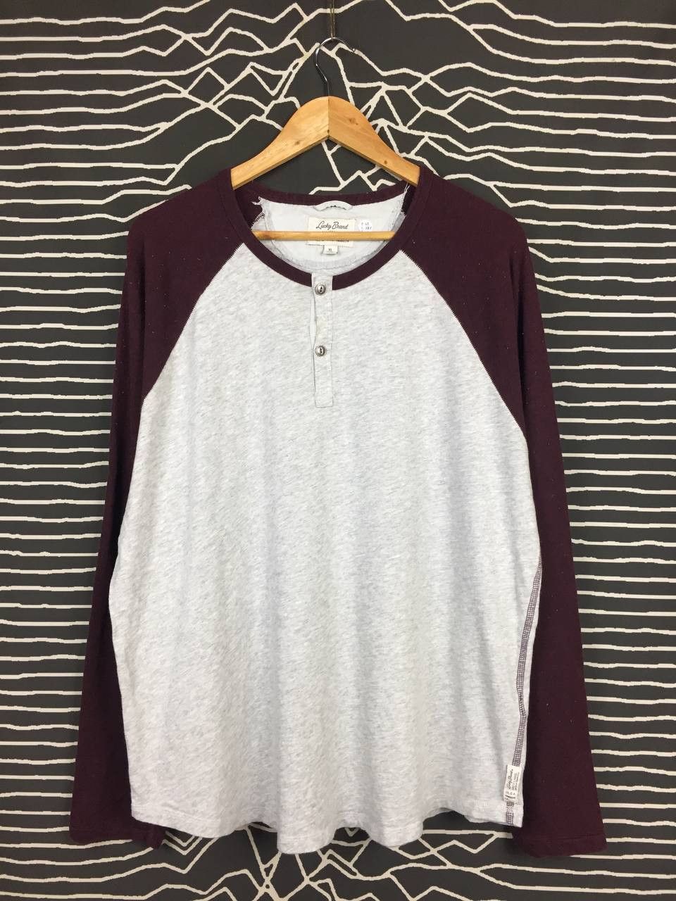 Lucky Brand × Vintage Lucky Brand California Softest Knitwear Grey Label Tee Size US XL / EU 56 / 4 - 2 Thumbnail