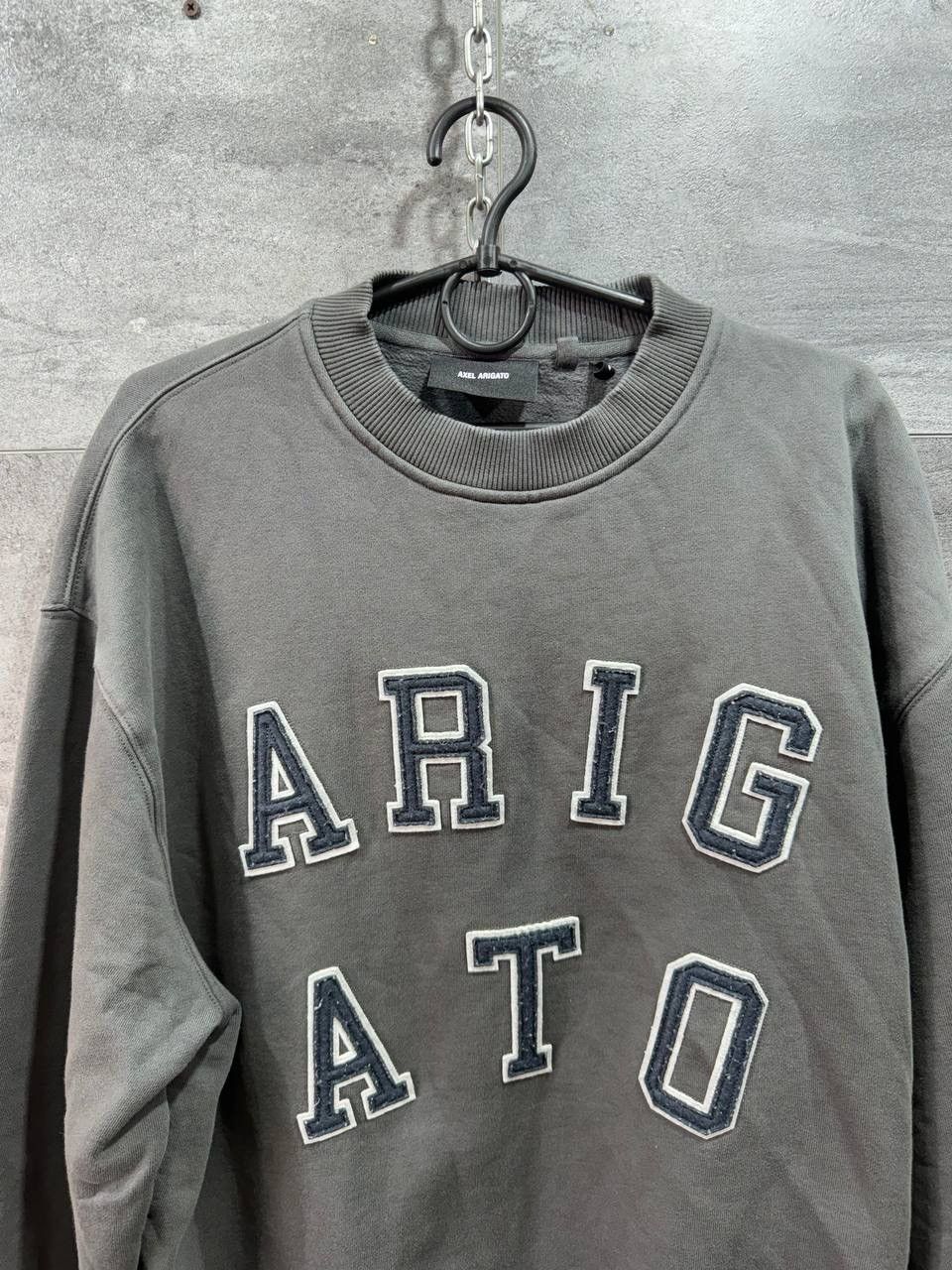 Axel Arigato AXEL ARIGATO Mens Legend Crew Neck Sweatshirt Faded Size US M / EU 48-50 / 2 - 2 Thumbnail