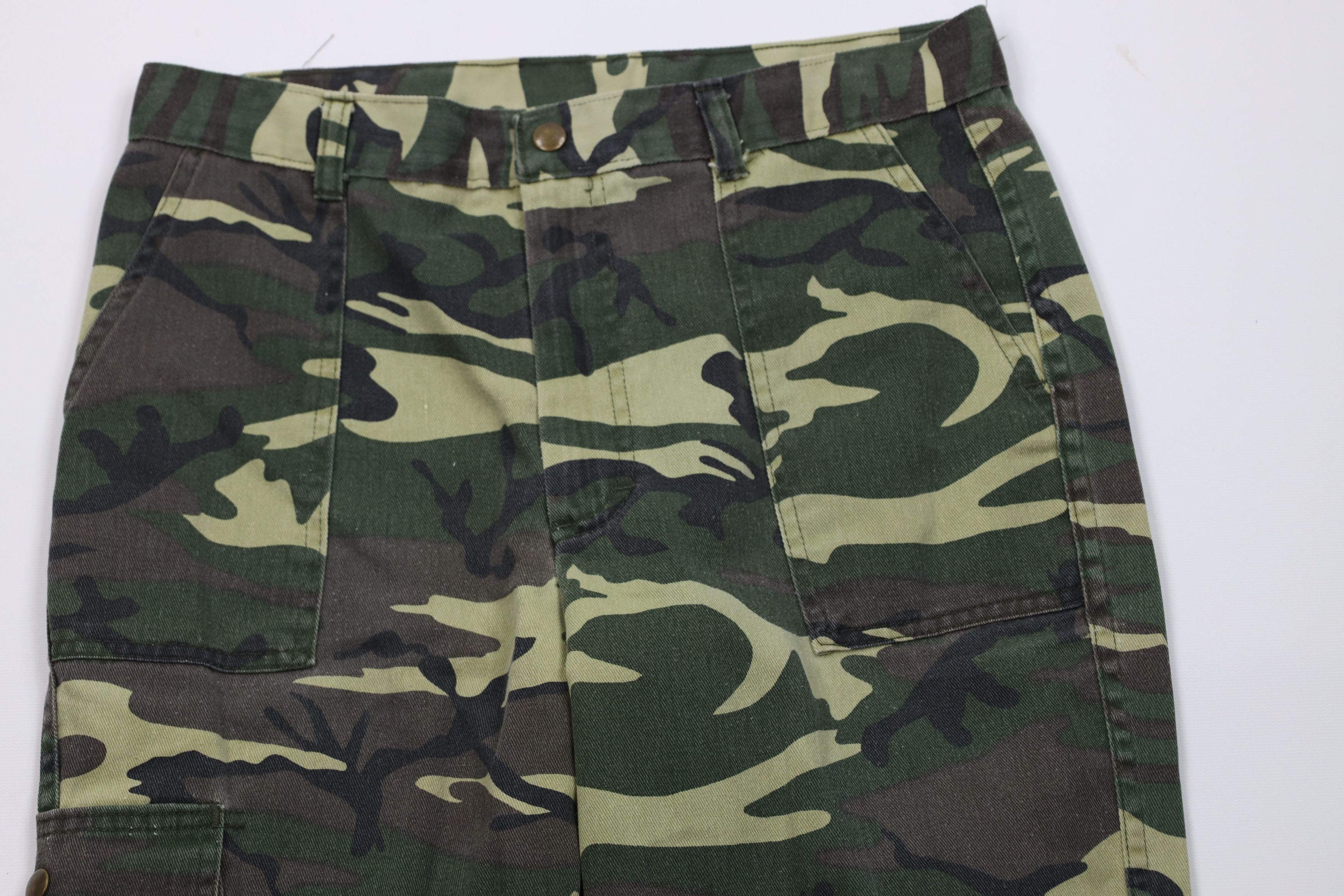 Vintage Vintage 70s Streetwear Camouflage Utility Cargo Pants USA Size US 32 / EU 48 - 2 Thumbnail