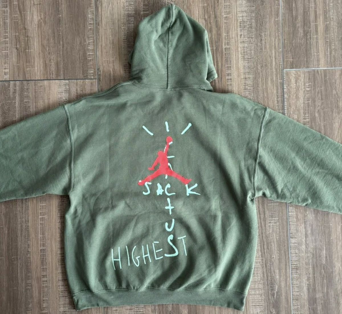 Jordan Brand × Travis Scott travis sccot Jordan cactus Jack Highest hoodie green Size US XL / EU 56 / 4 - 2 Thumbnail