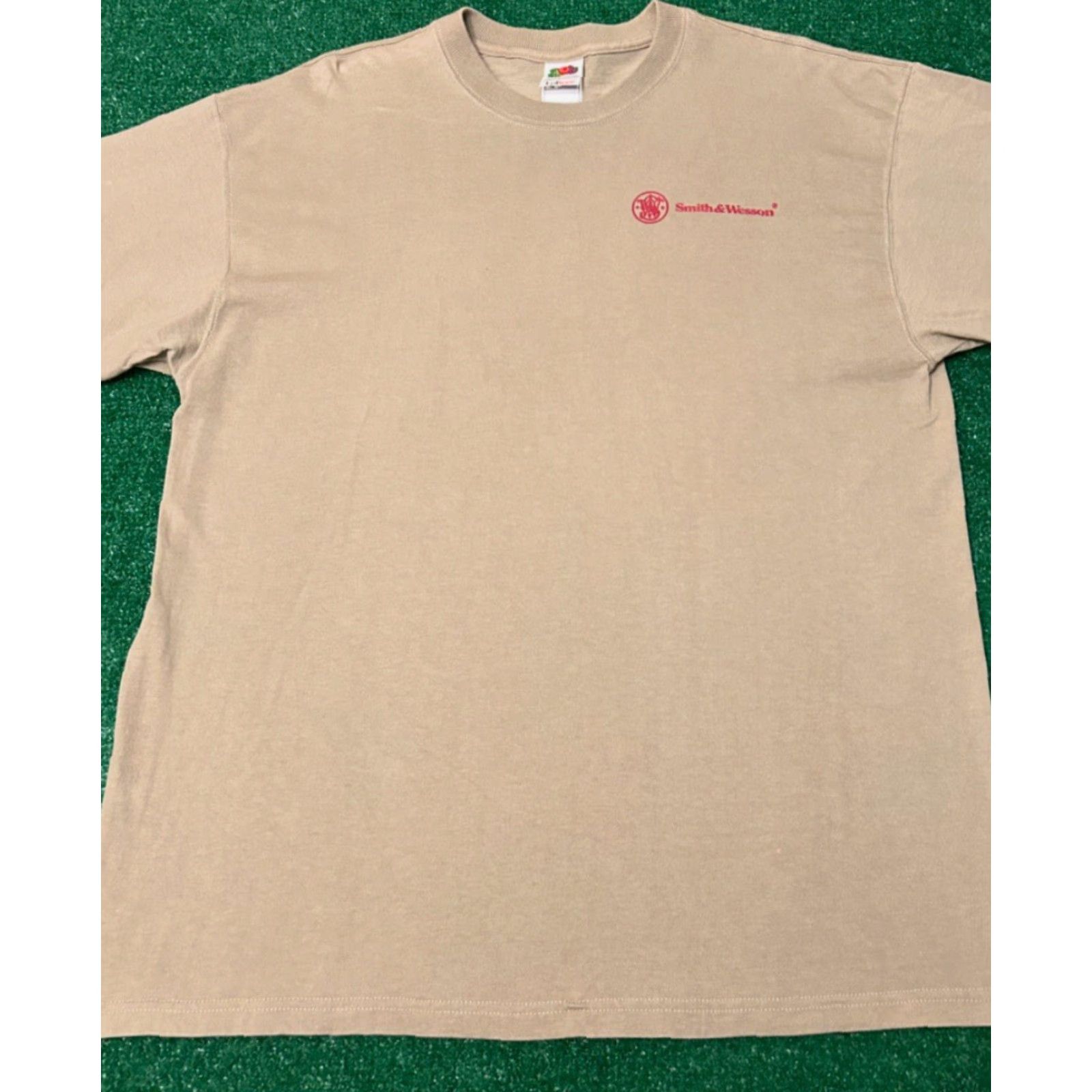 Vintage VINTAGE Smith & Wesson Promo T-Shirt Mens XL Beige 90s Status Symbol Biker Hip Hop Punk Grunge Outdoor VTG Shirt Mens XL Size US XL / EU 56 / 4 - 5 Thumbnail
