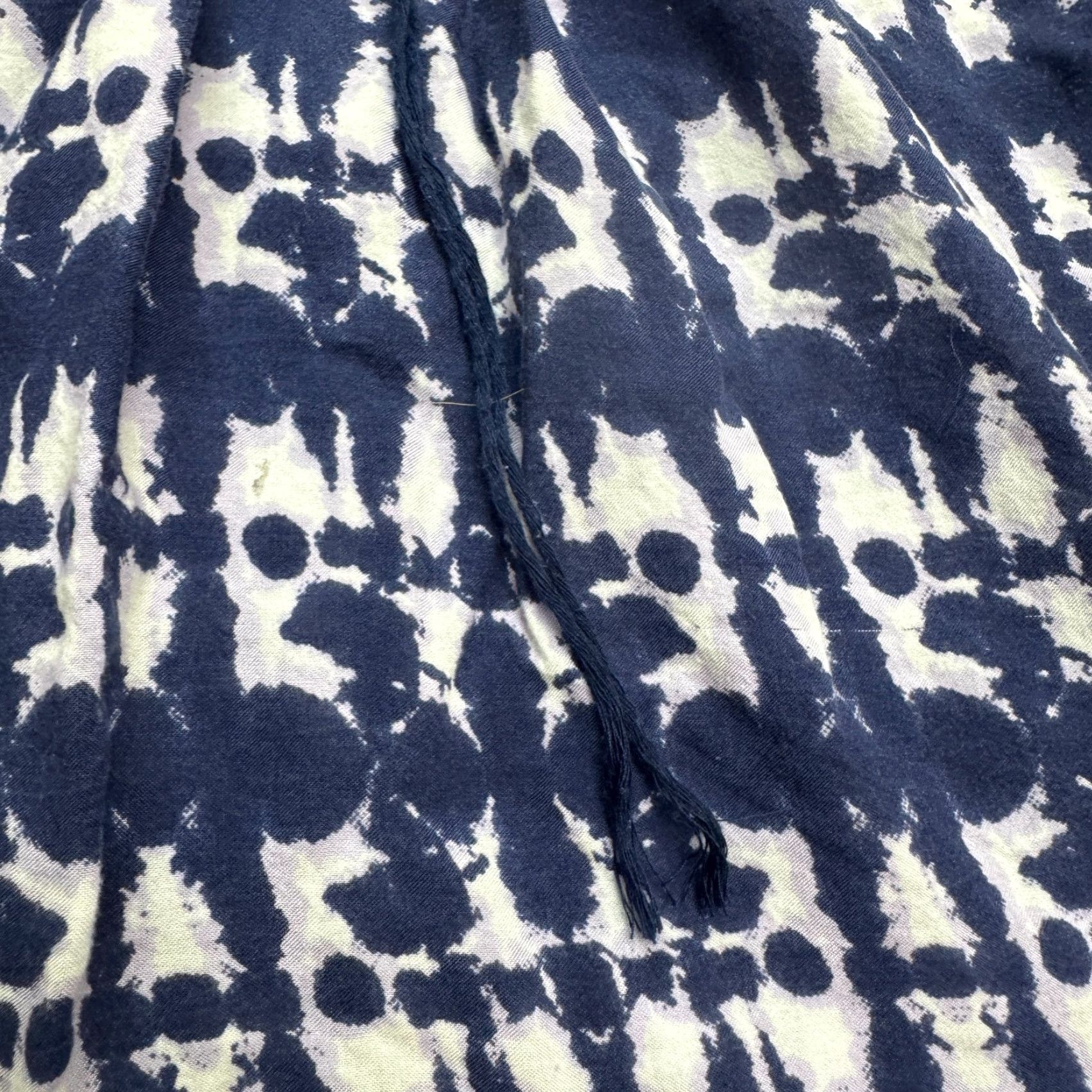 Vintage VINTAGE Beach Lunch Lounge Blouse Shirt Womens 1X Blue White Boho Tie-Dye Dolman Sleeve V-Neck Casual Beach Peasant Top Mens? Size XL / US 12-14 / IT 48-50 - 5 Thumbnail