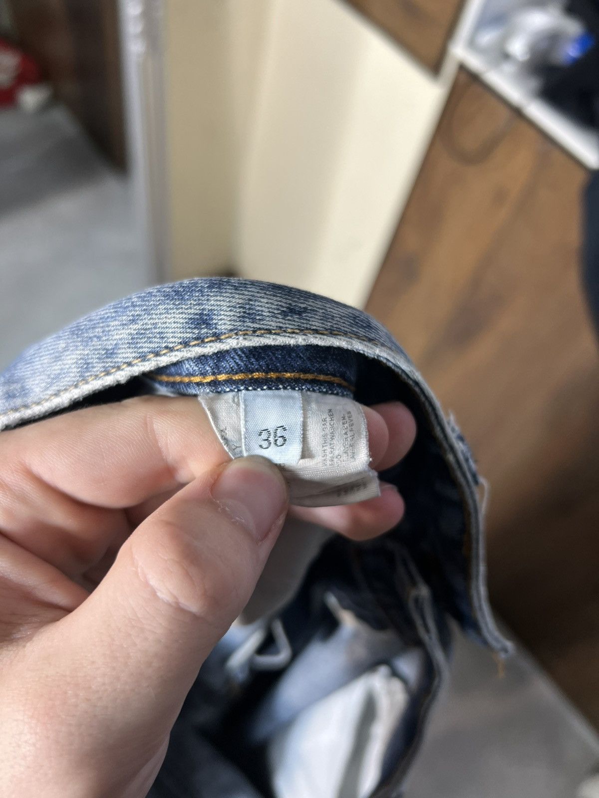 Armani Vintage Armani Jeans Big Logo Denim Pants size 36 L Size US 36 / EU 52 - 10 Thumbnail