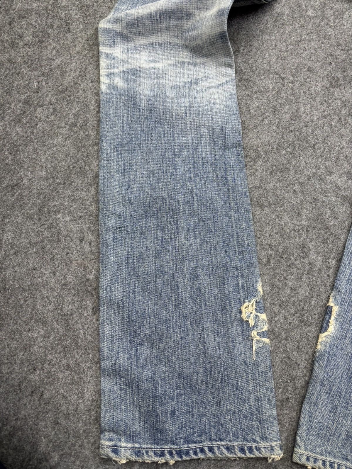 Japanese Brand 💥Denim Art💥Ego Tripping Heavy Distressed Denim F758 Size US 30 / EU 46 - 16 Thumbnail