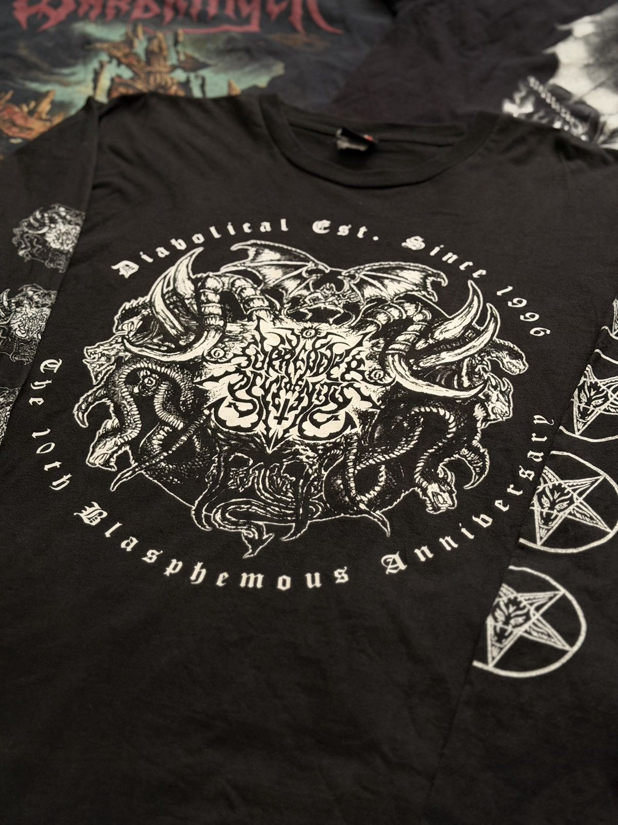 Band Tees Surrender of Divinity 10 Years Blasphemous Anniversary LS Size US L / EU 52-54 / 3 - 5 Thumbnail