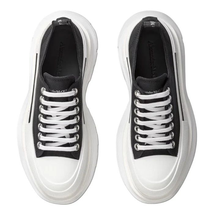 Alexander McQueen o1wfsh0625 Sneakers Black & White Size US 12 / EU 45 - 2 Thumbnail