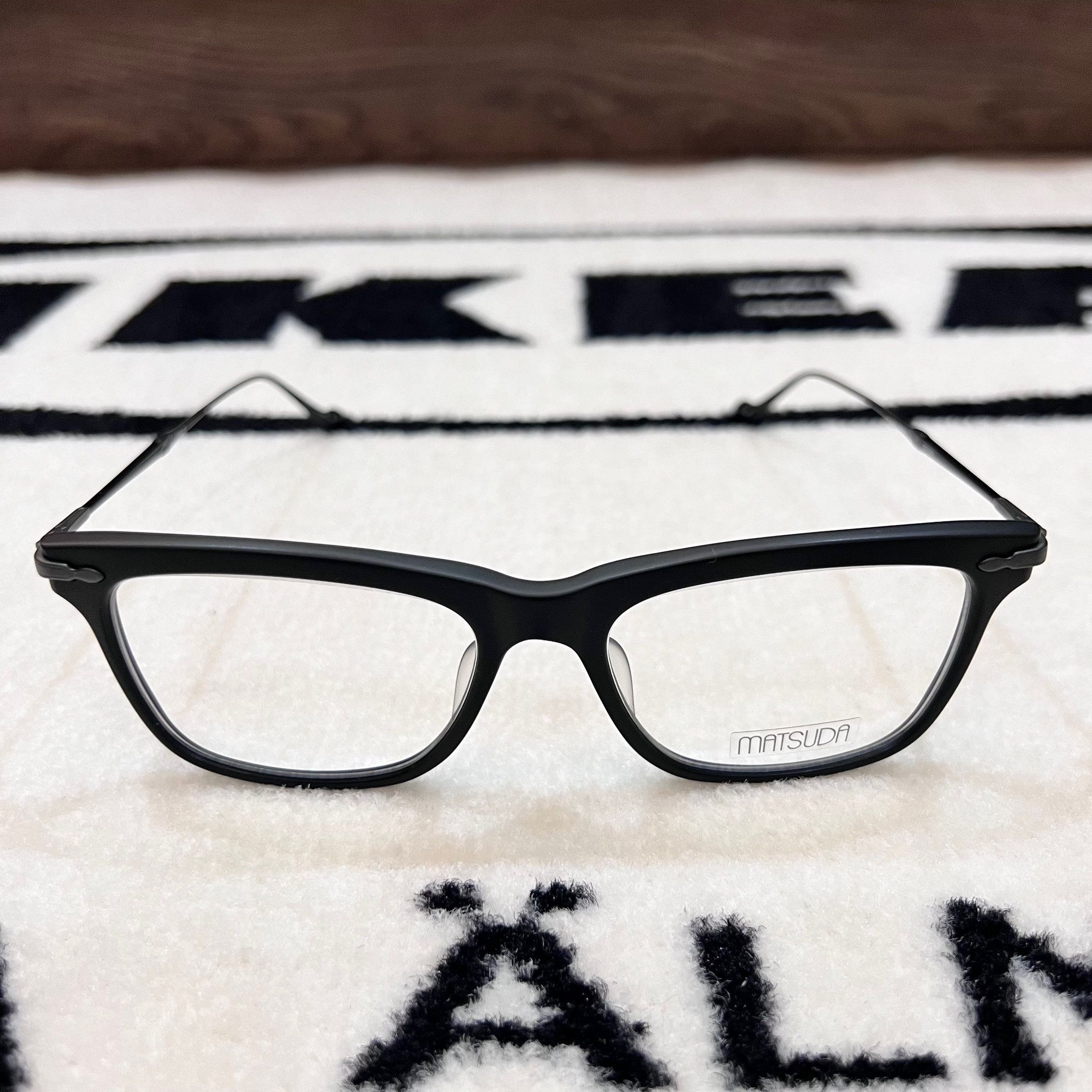 Matsuda Matsuda M2049 Rectangular Eyeglasses in Matte Black Colorway Size ONE SIZE - 2 Thumbnail